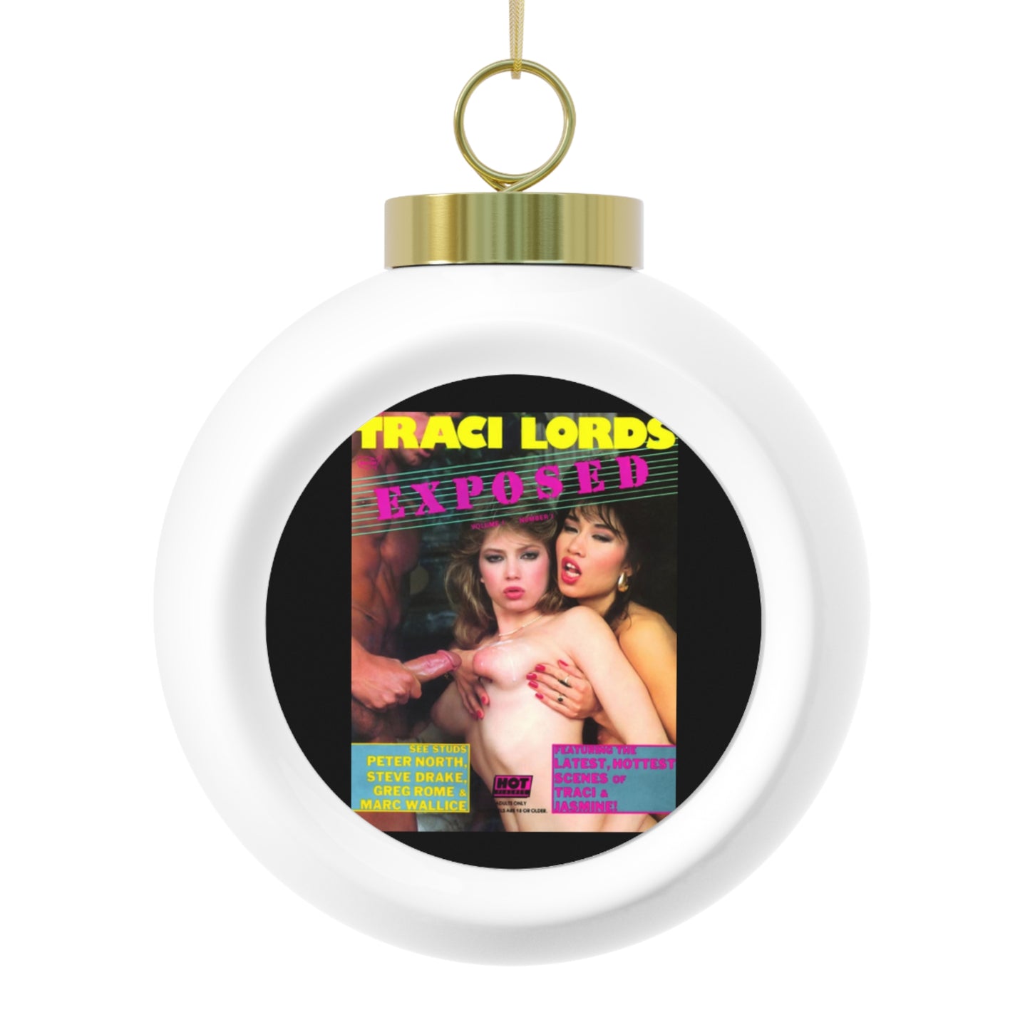 Christmas Ball Ornament Traci Lords Magazine Cover