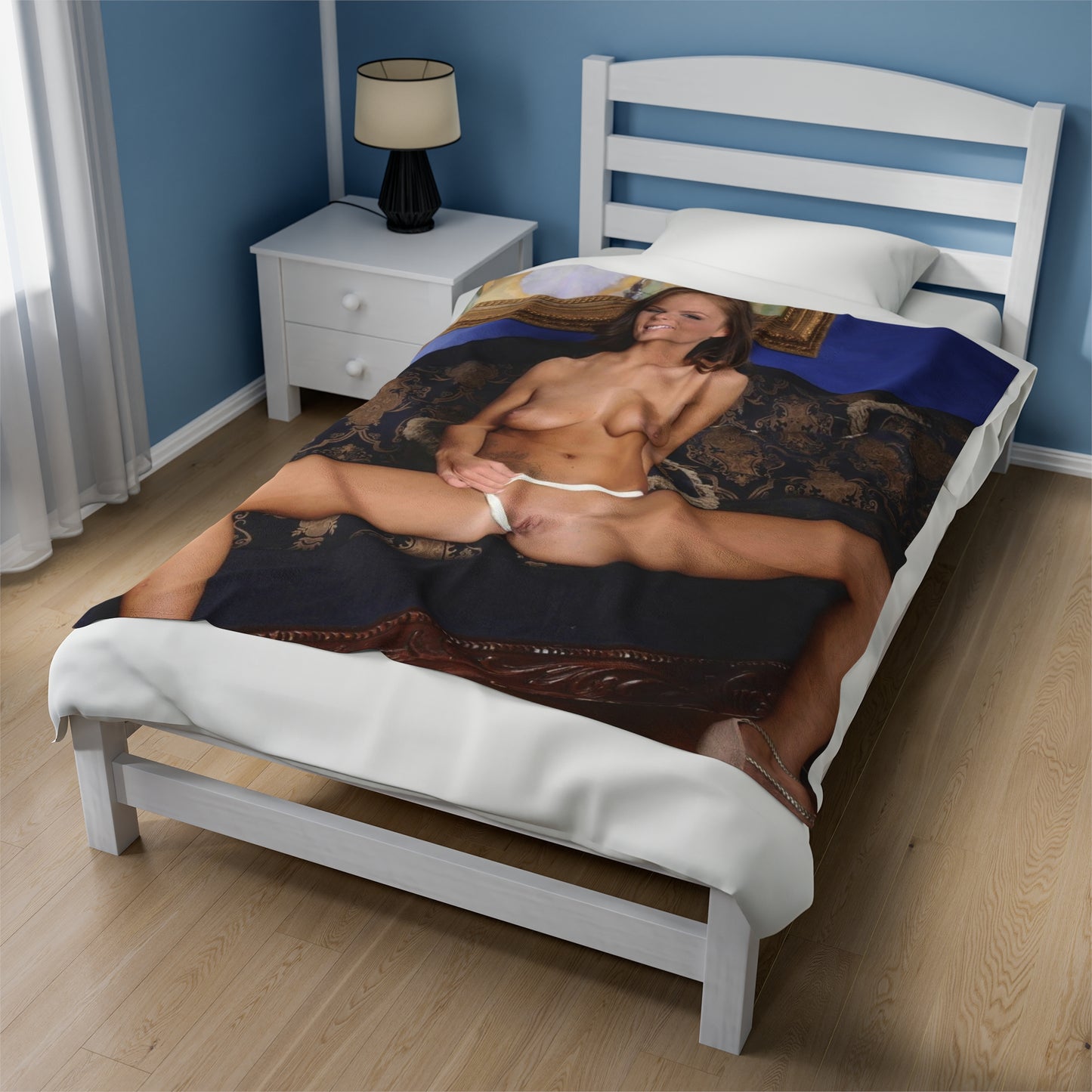 Velveteen Plush Blanket Whitney Westgate Nude