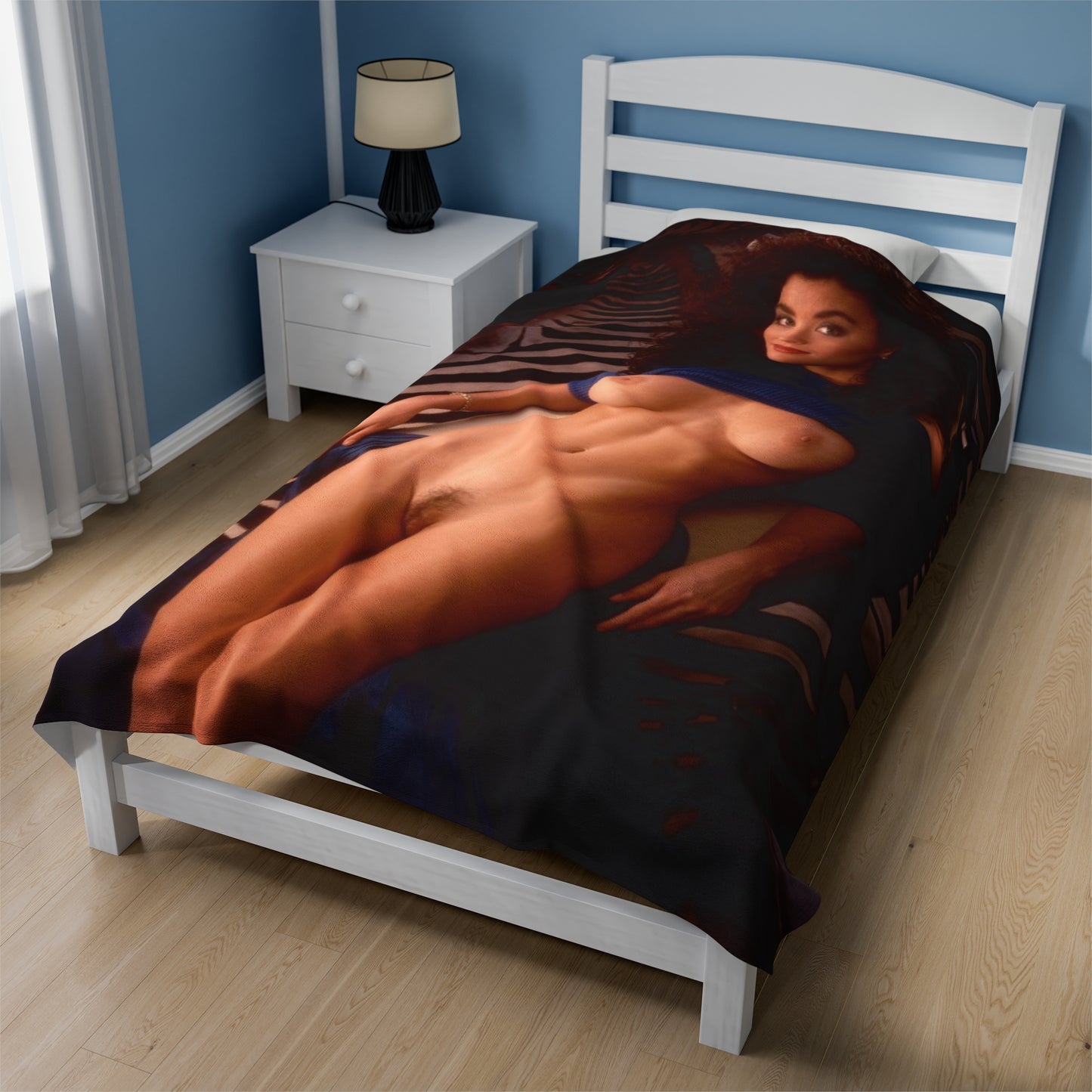 Velveteen Plush Blanket Playboy Playmate September 1991 Samantha Dorman