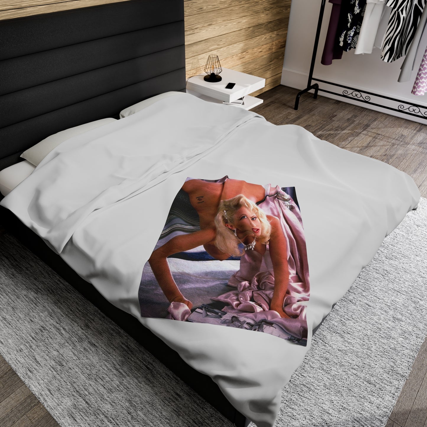 Velveteen Plush Blanket Pornstar Jenna Jameson Nude