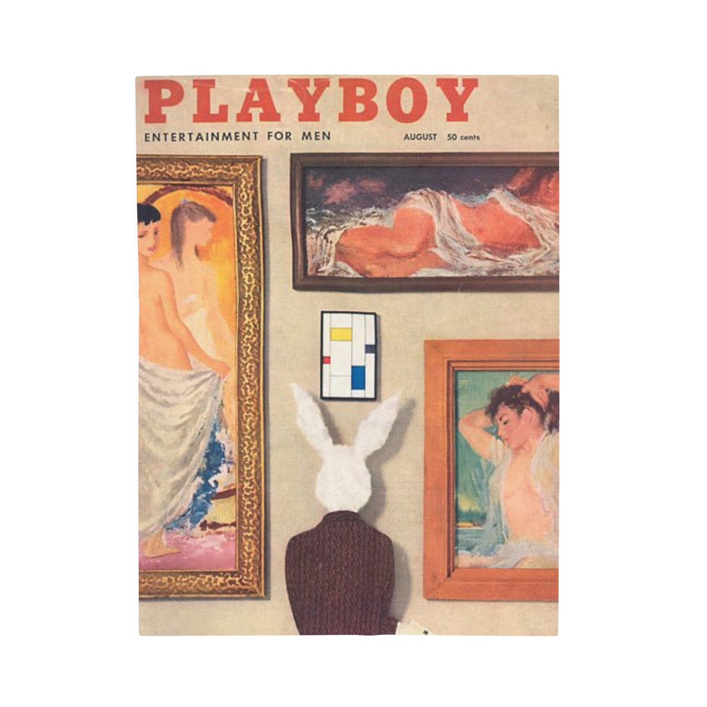 Velveteen Plush Blanket Cover August 1956