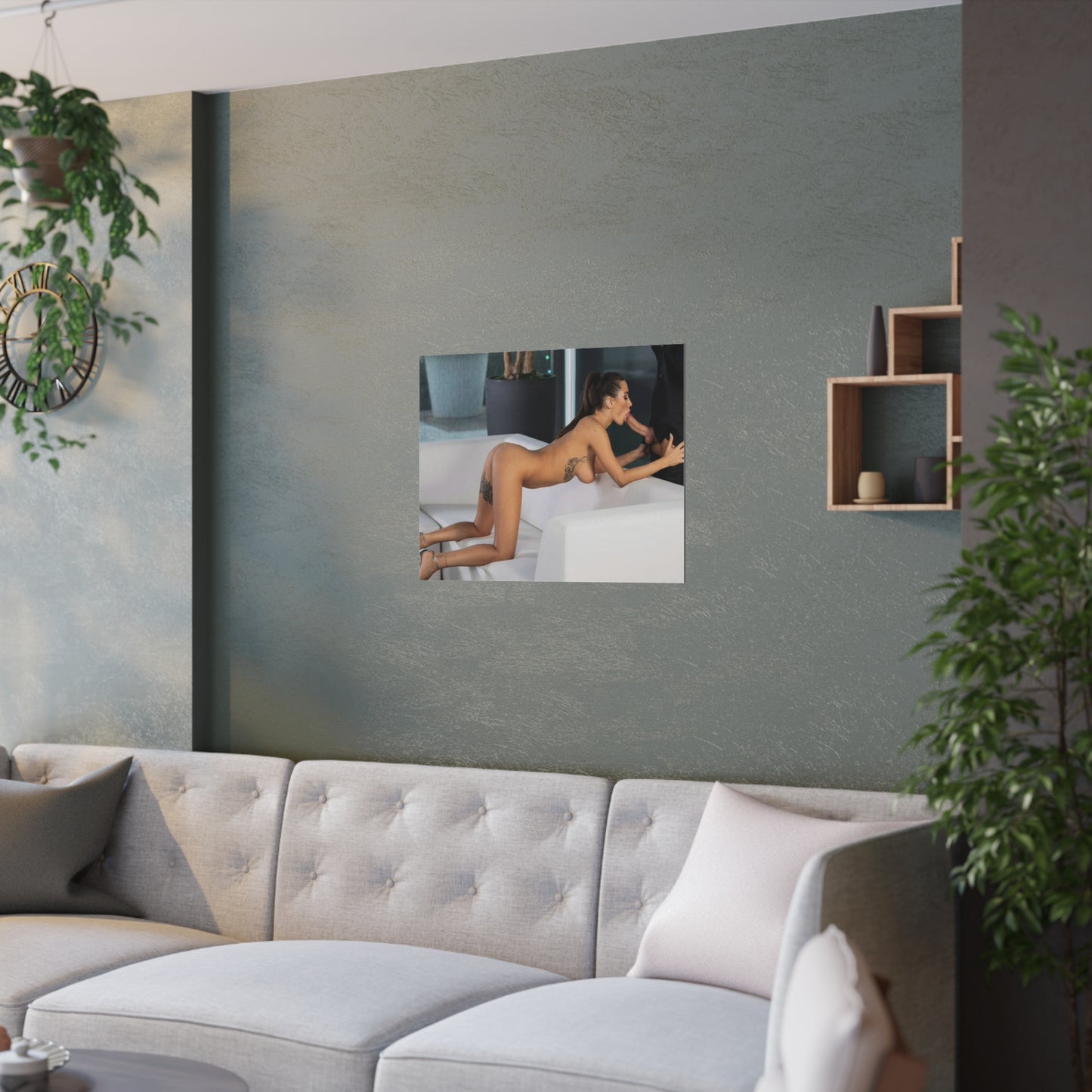 Satin Posters (210gsm) Natural Tits Liya Silver