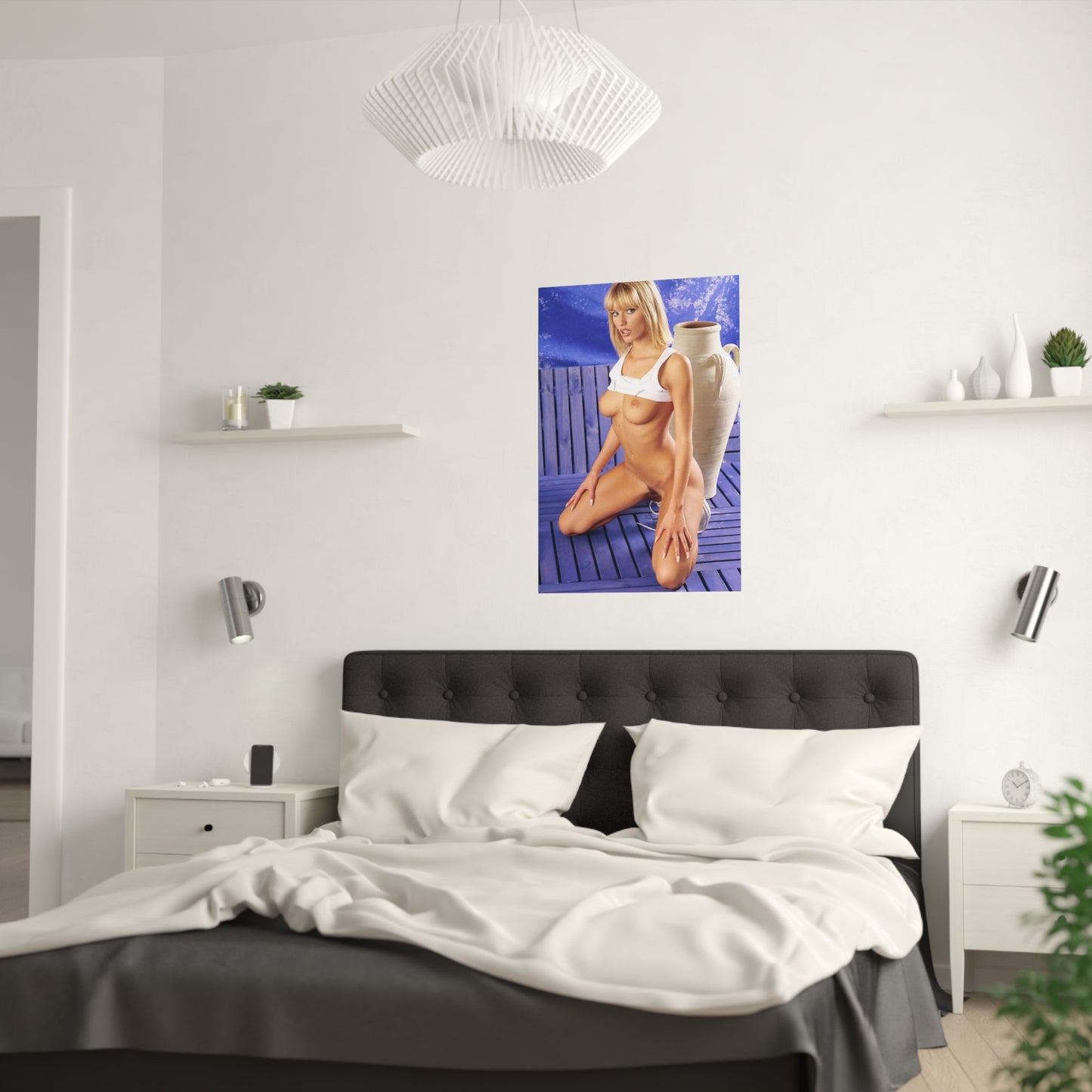 Satin Posters (210gsm) Retro Pornstar Anita Blond