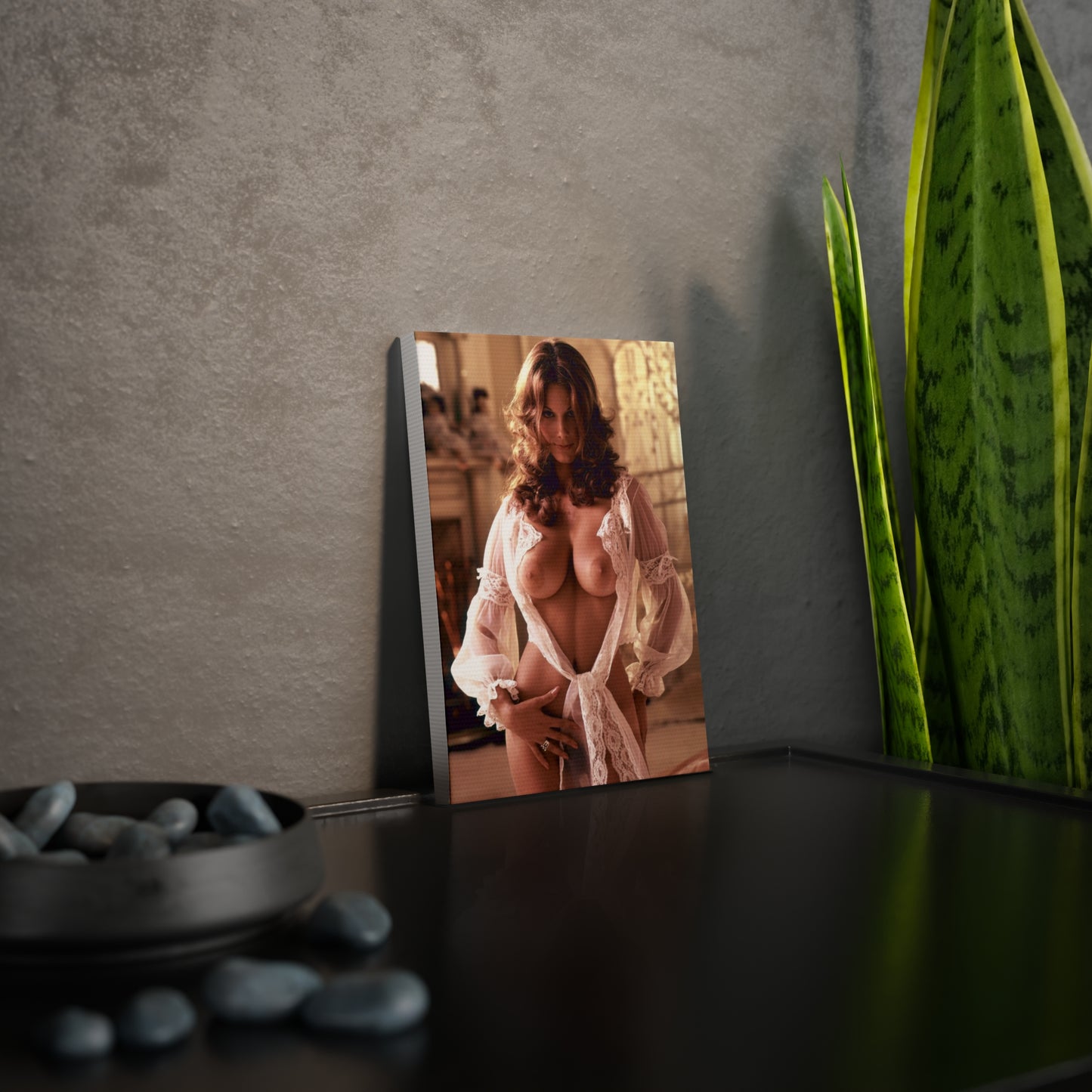 Canvas Photo Tile Playboy Playmate January 1974 Nancy Cameron