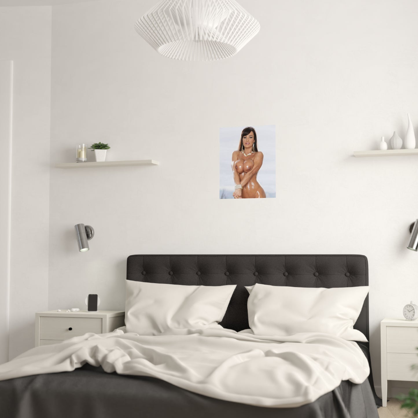 Satin Posters (210gsm) Pornstar Lisa Ann Nude