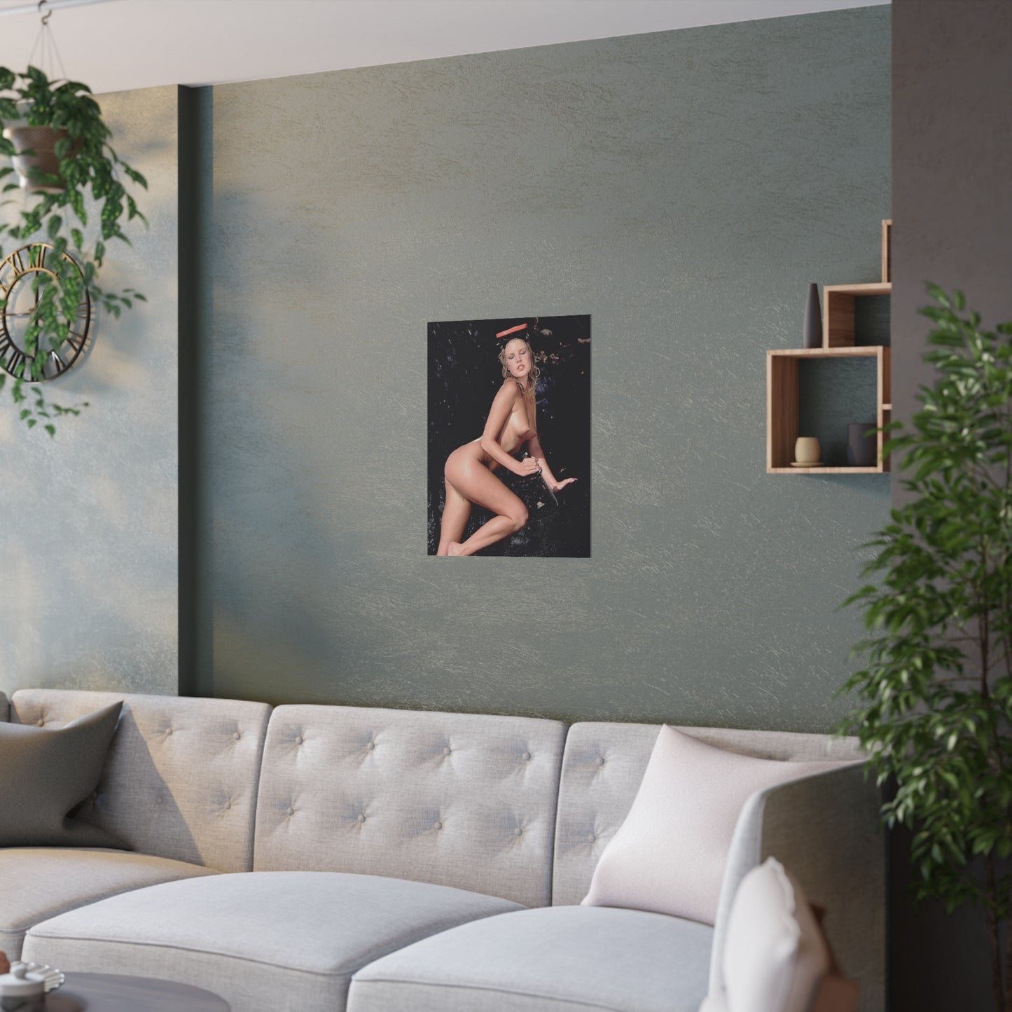 Satin Posters (210gsm) Retro Pornstar Shauna Grant Nude