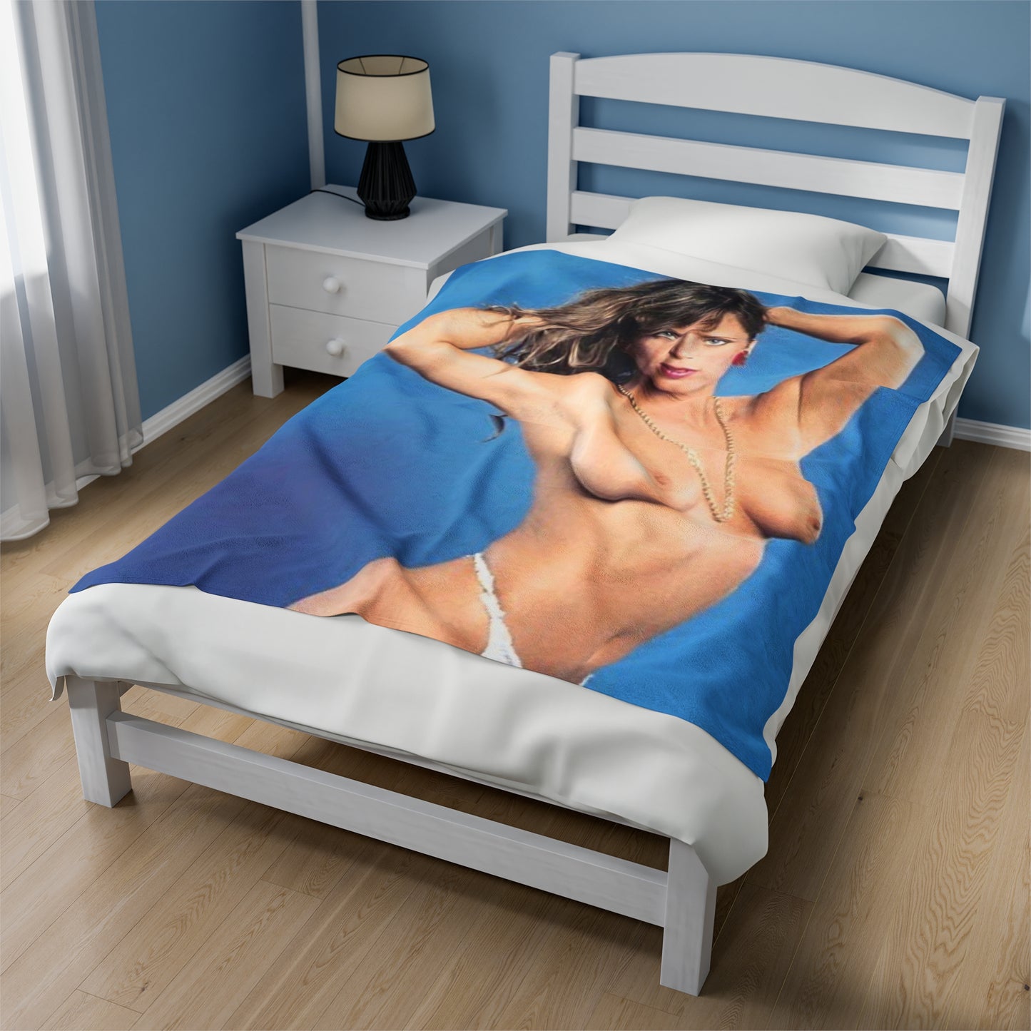 Velveteen Plush Blanket Retro Porn Star Tracey Adams