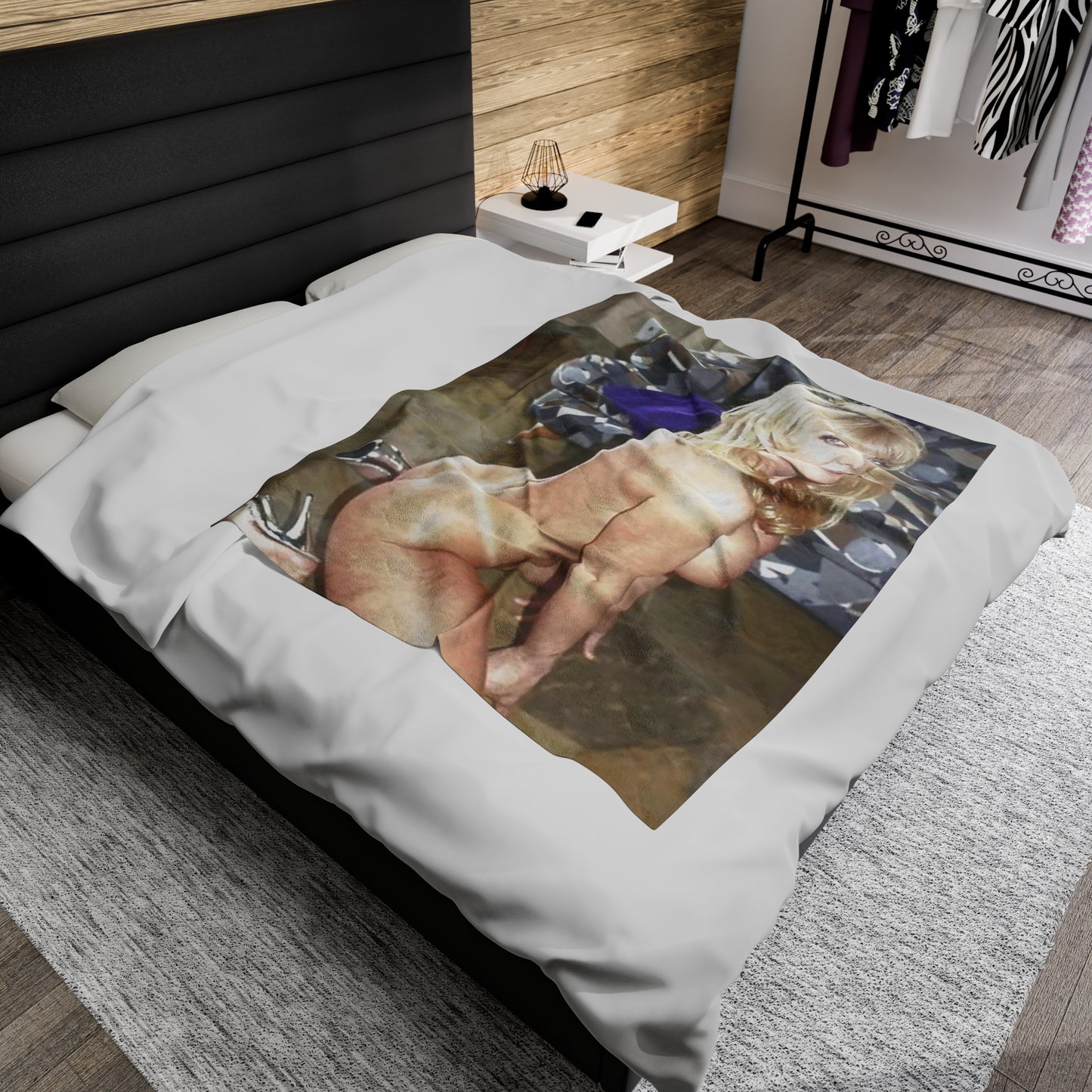 Velveteen Plush Blanket Porn Star Nina Hartley Nude