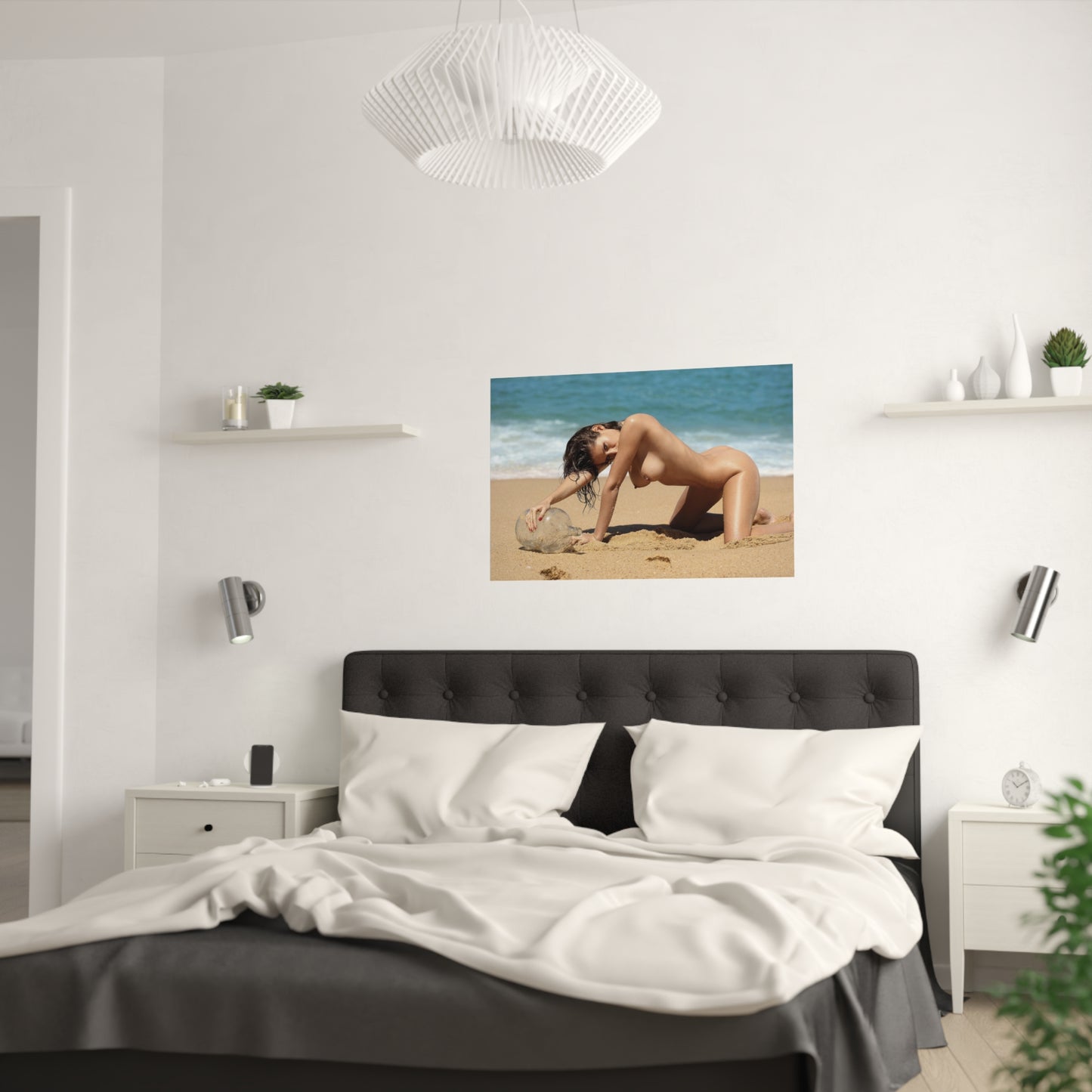 Satin Posters (210gsm) Naked on the Beach