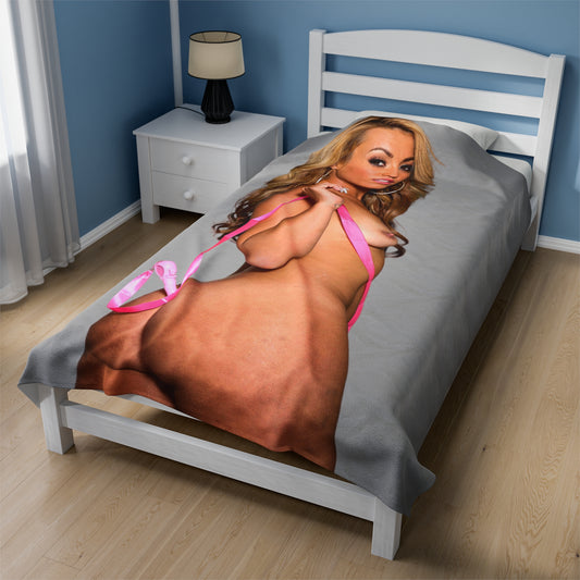 Velveteen Plush Blanket Pornstar Kelsie Monroe Nude
