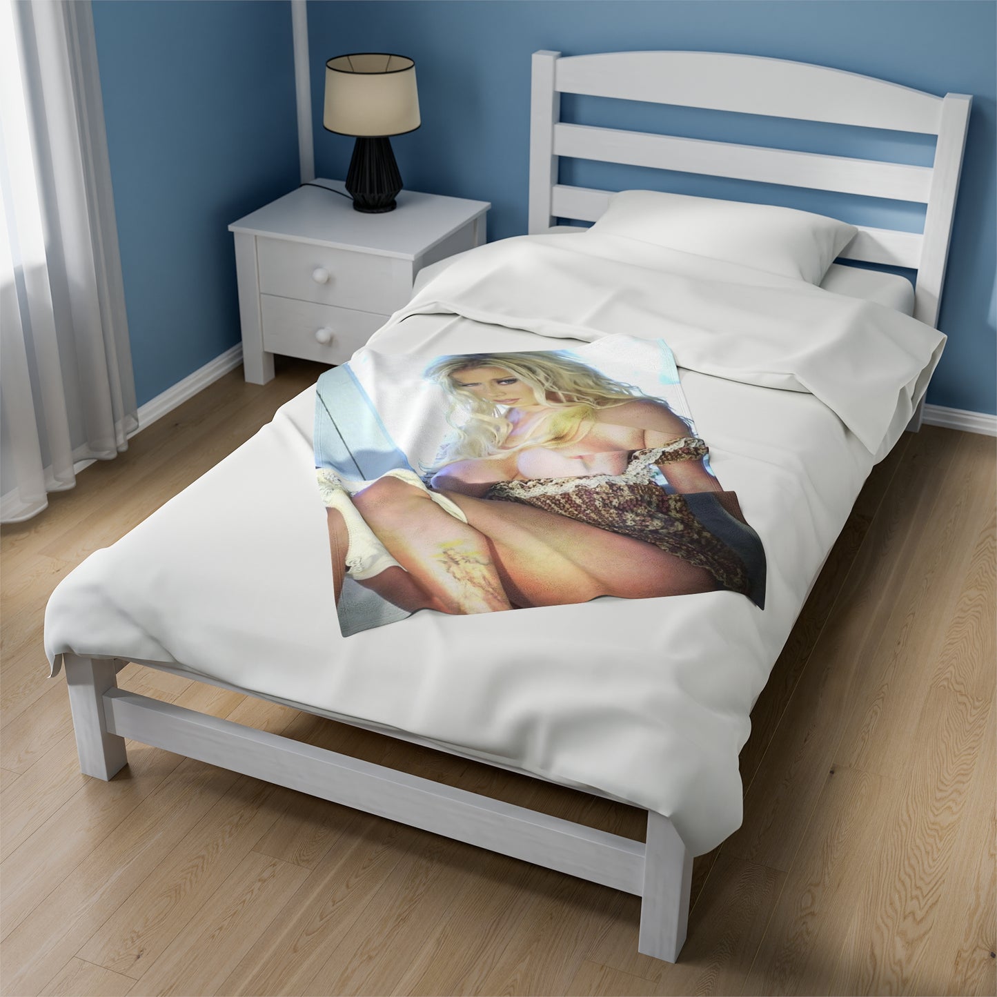 Velveteen Plush Blanket Pornstar Jenna Jameson Nude