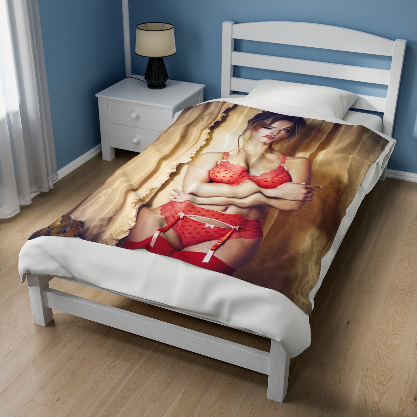 Velveteen Plush Blanket Kelly Brook Lingerie