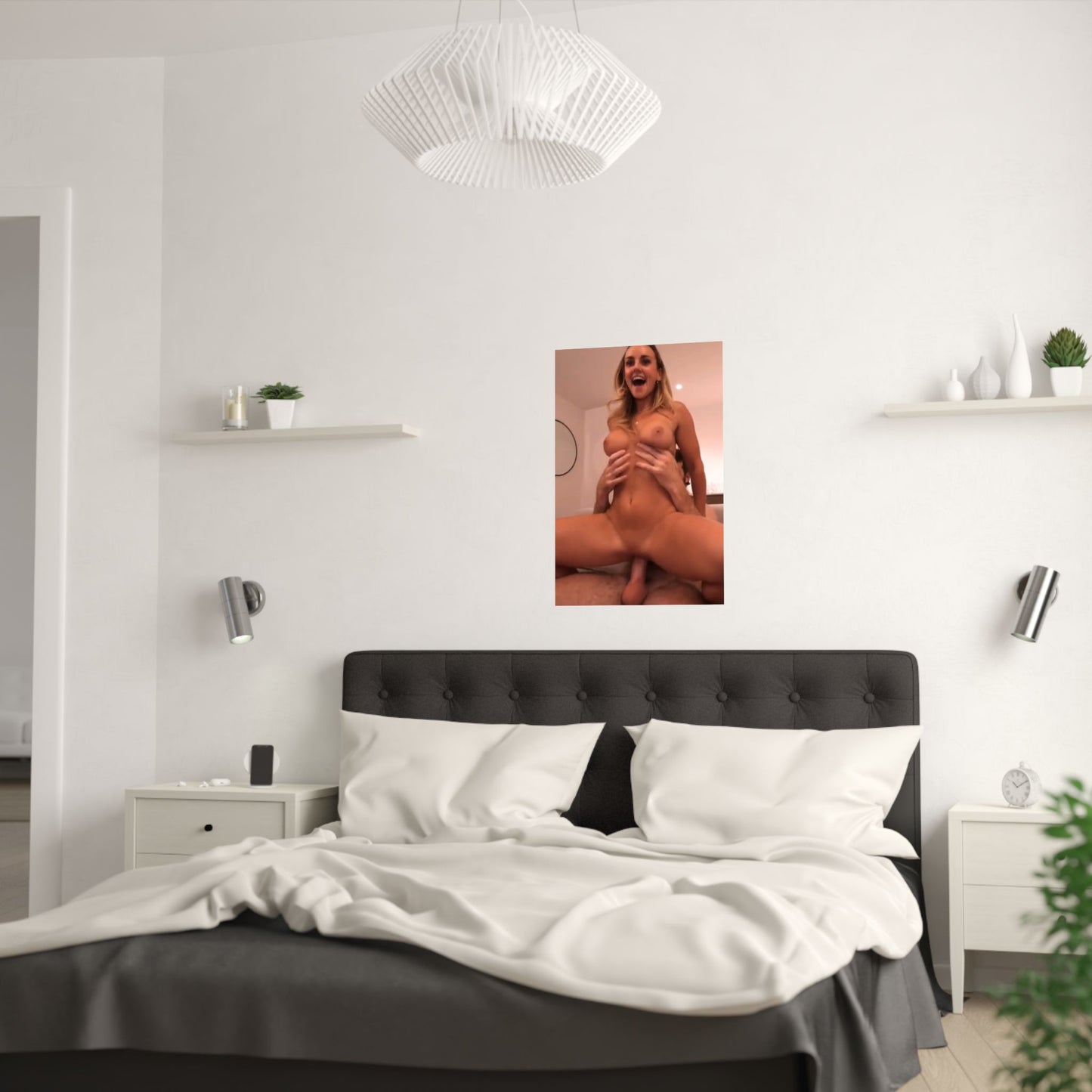 Satin Posters (210gsm) Doe Eyed Teen Enjoying a Ride