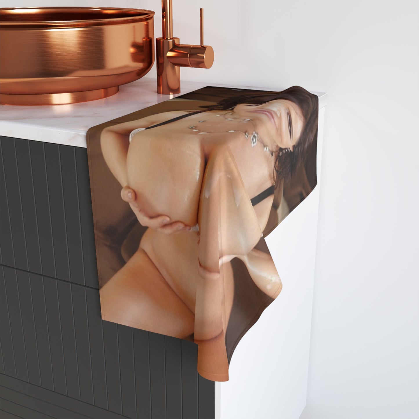 Hand Towel Lisa Ann Nude