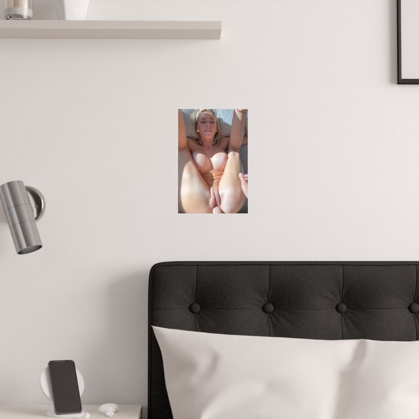 Satin Posters (210gsm) Blonde Teen Getting Plowed
