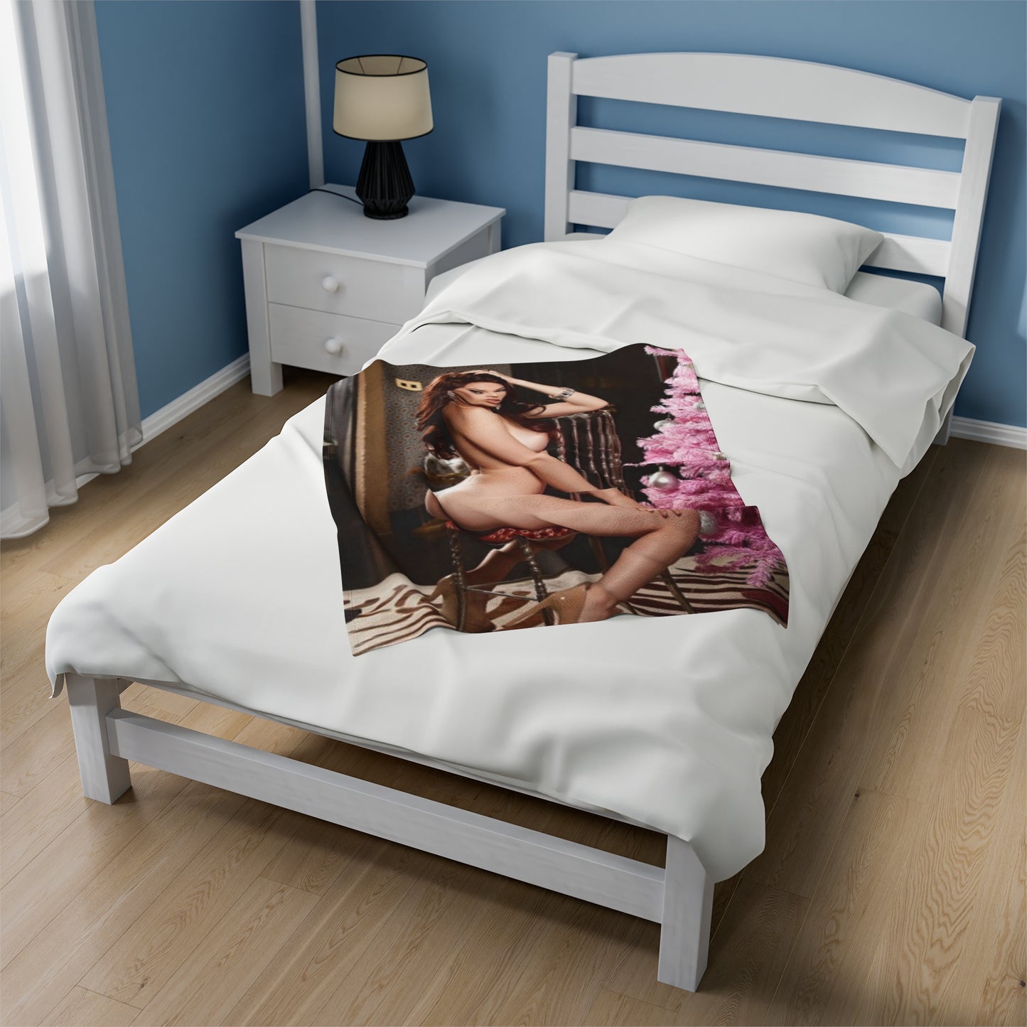 Velveteen Plush Blanket Caitlyn McSwain Nude