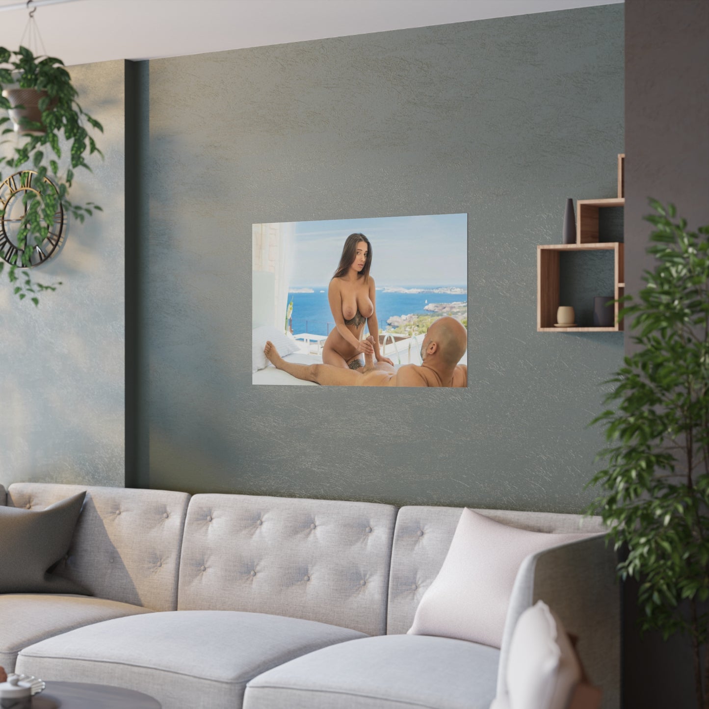 Satin Posters (210gsm) Natural Tits Liya Silver