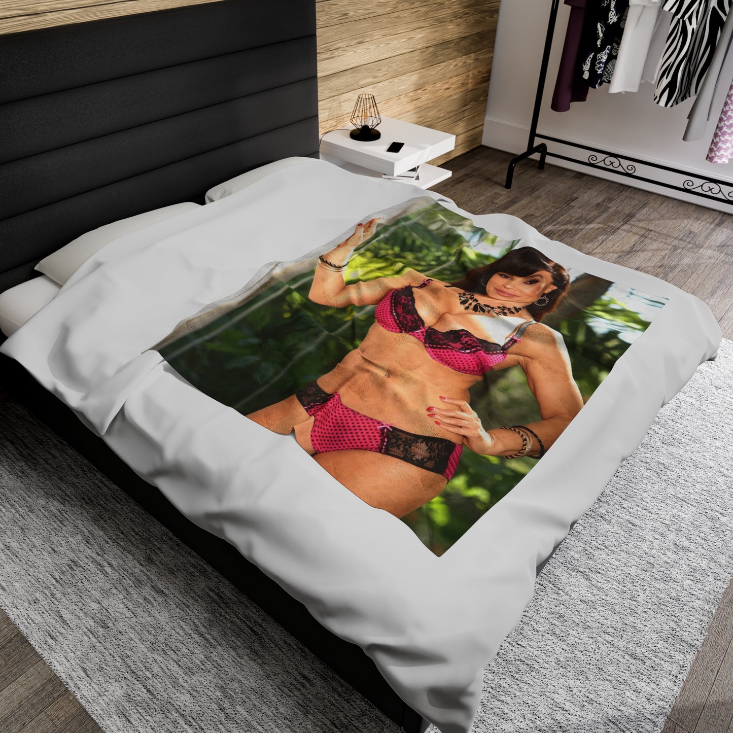 Velveteen Plush Blanket Lisa Ann Lingerie