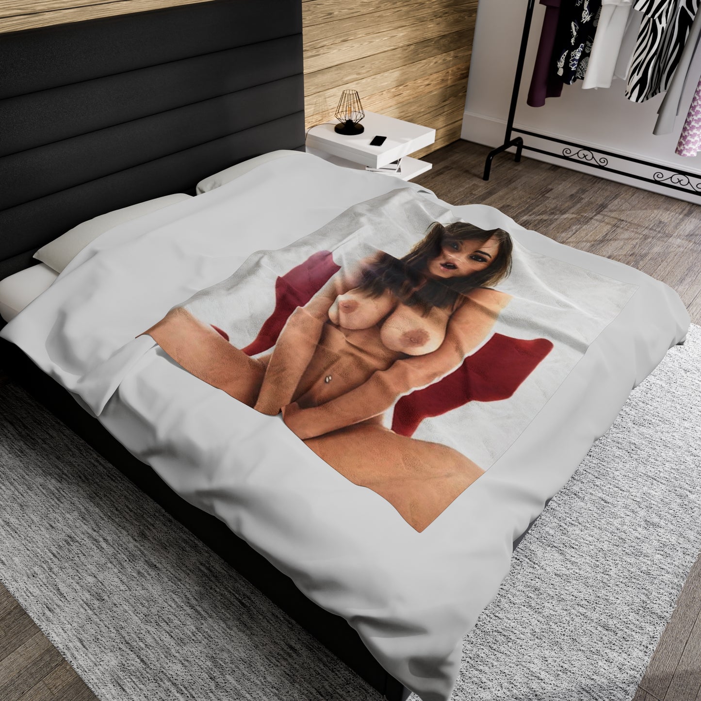 Velveteen Plush Blanket Sexy Brit Rosie Jones Nude