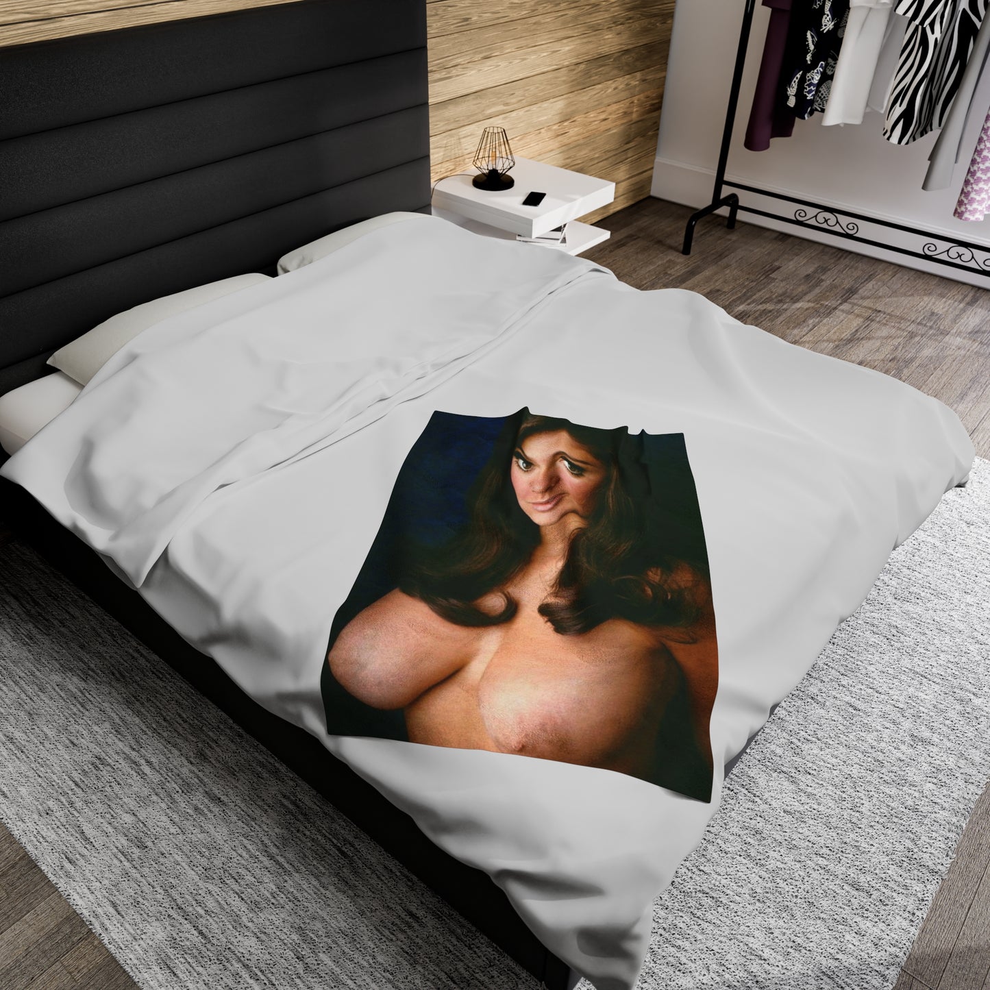 Velveteen Plush Blanket Playboy Playmate Cynthia Myers Nude