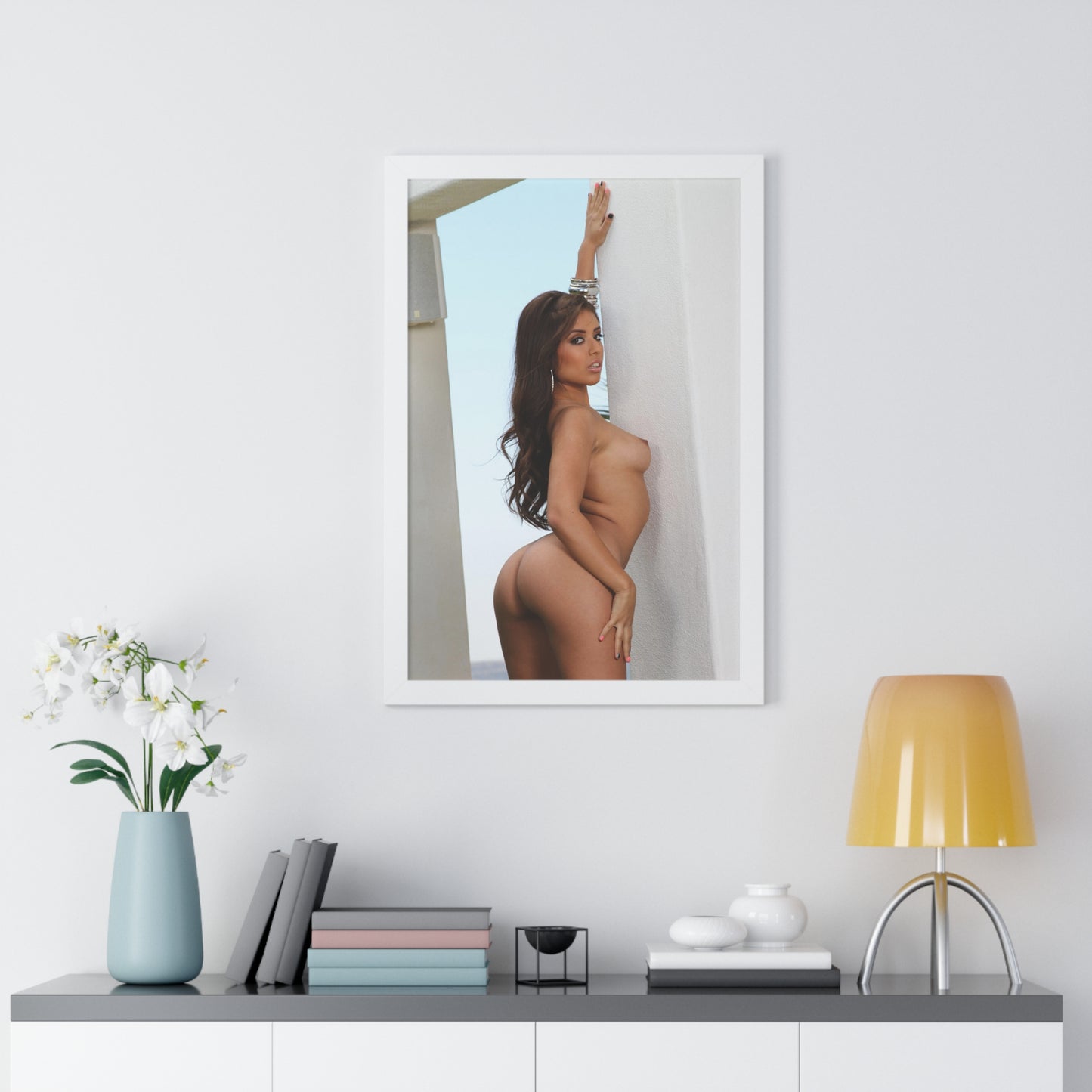 Framed Vertical Poster Porn Star Jynx Maze Nude