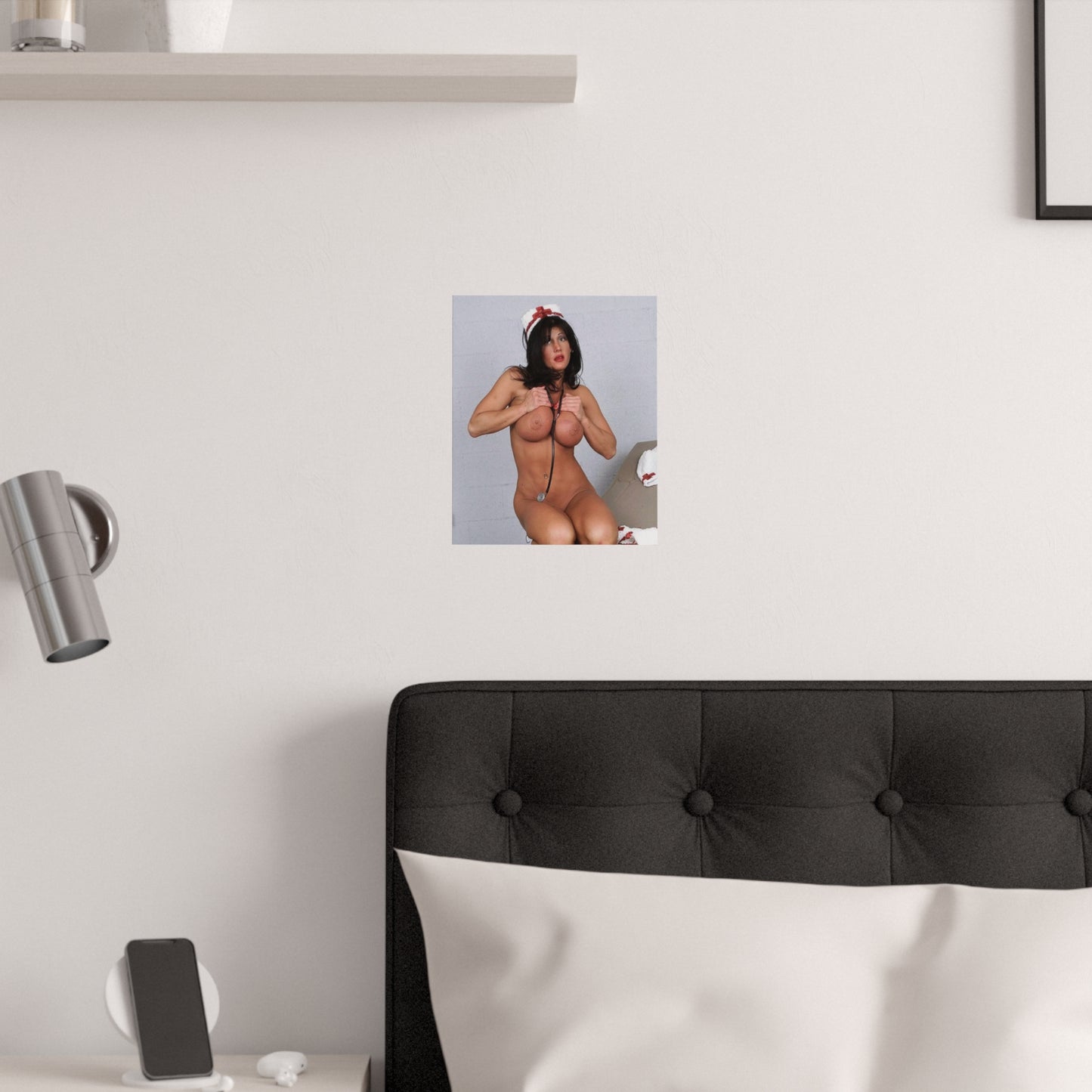 Satin Posters (210gsm) Retro Pornstar Holly Body Nude