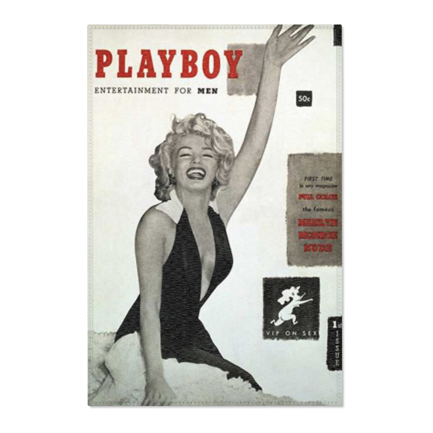 Area Rugs Playboy Cover December 1953 Marilyn Monroe