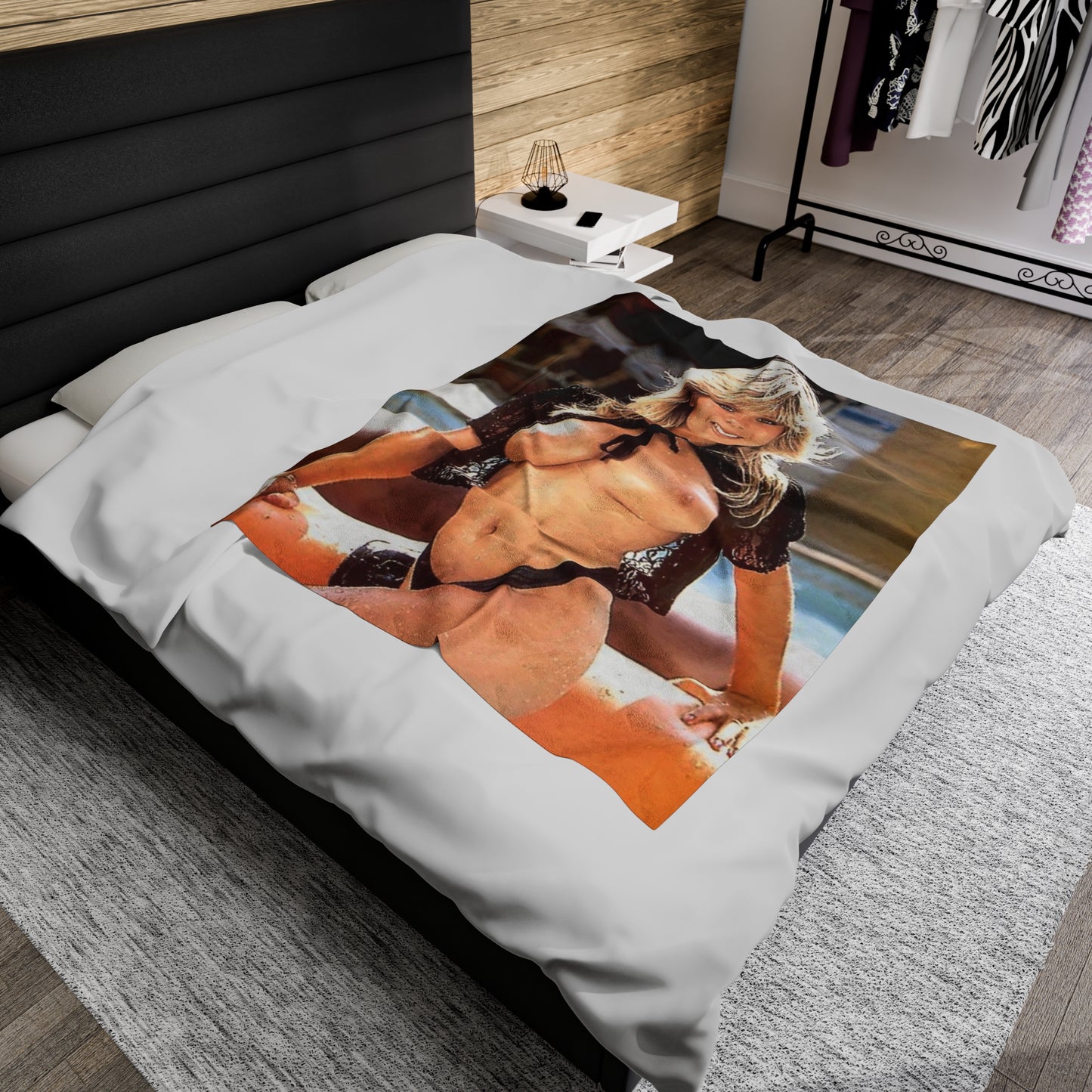 Velveteen Plush Blanket Samantha Fox Nude