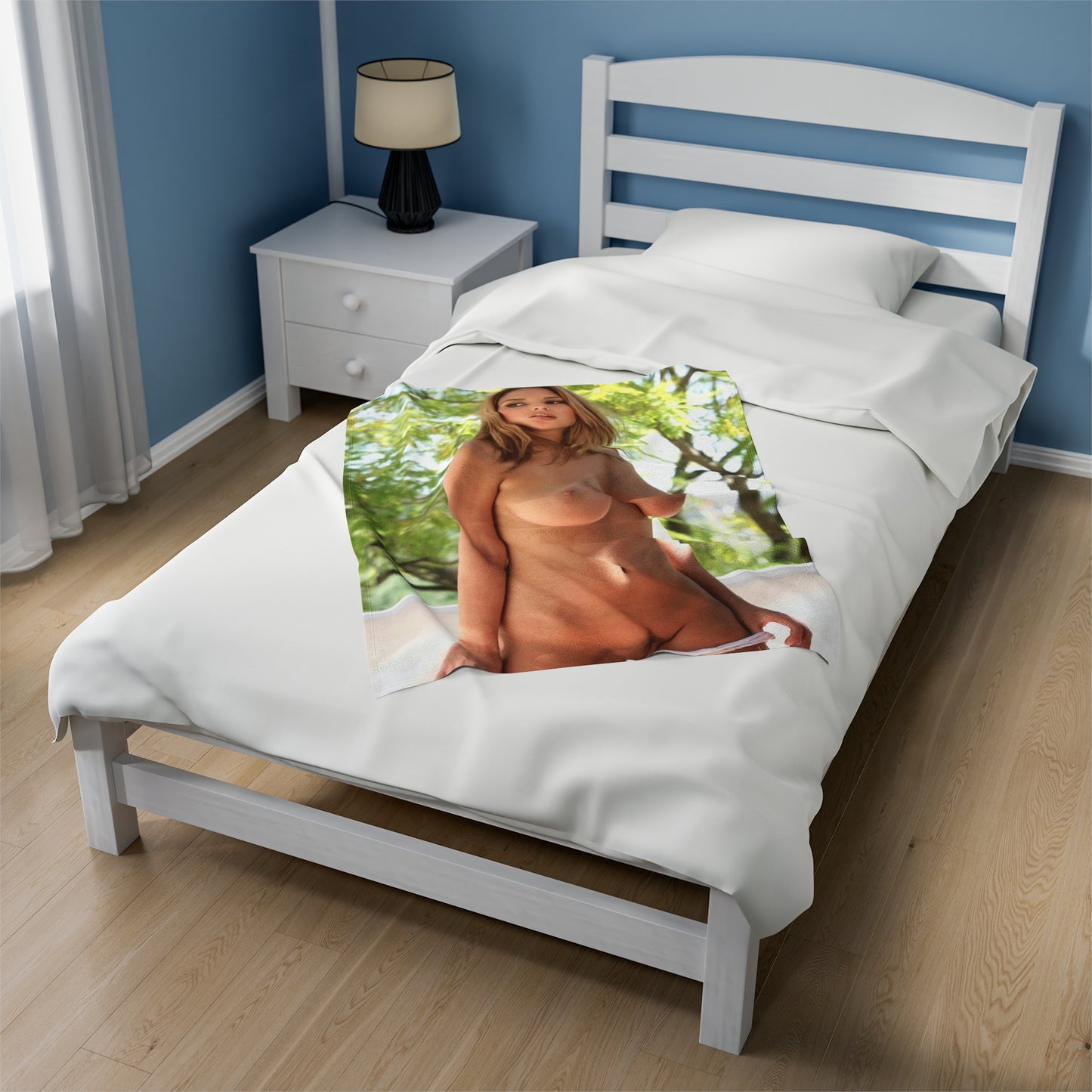 Velveteen Plush Blanket Adult Star Shay Laren Nude