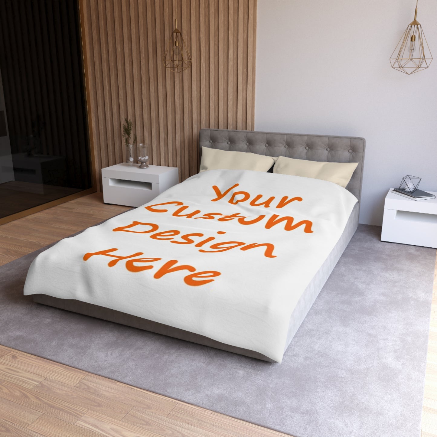 Microfiber Duvet Cover Custom Purchase & Message Artwork! No Limits!
