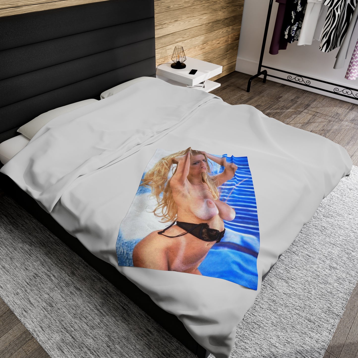 Velveteen Plush Blanket Pornstar Jenna Jameson Nude