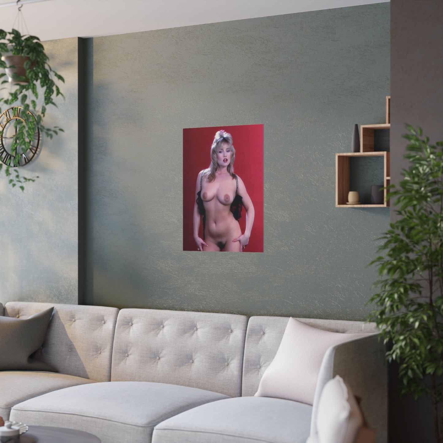 Satin Posters (210gsm) Retro Pornstar Taija Rae Nude