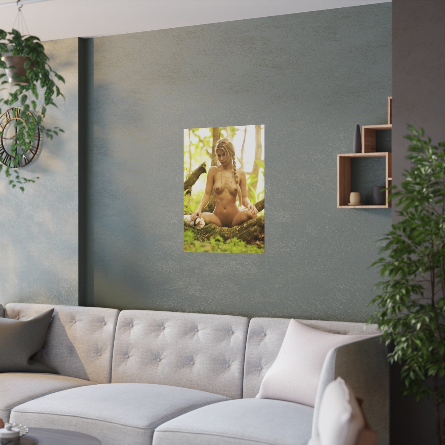 Satin Posters (210gsm) Sexy Pigtails Nude