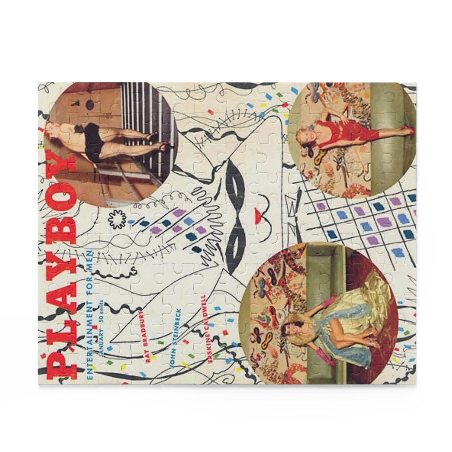 Puzzle (120, 252, 500-Piece) Playboy Cover January 1955