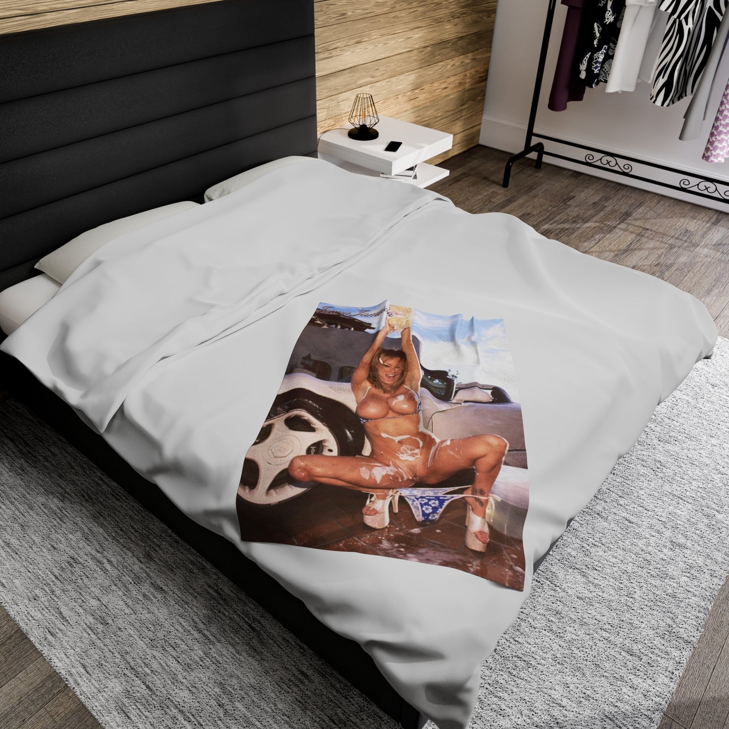 Velveteen Plush Blanket Pornstar Jenna Jameson Nude