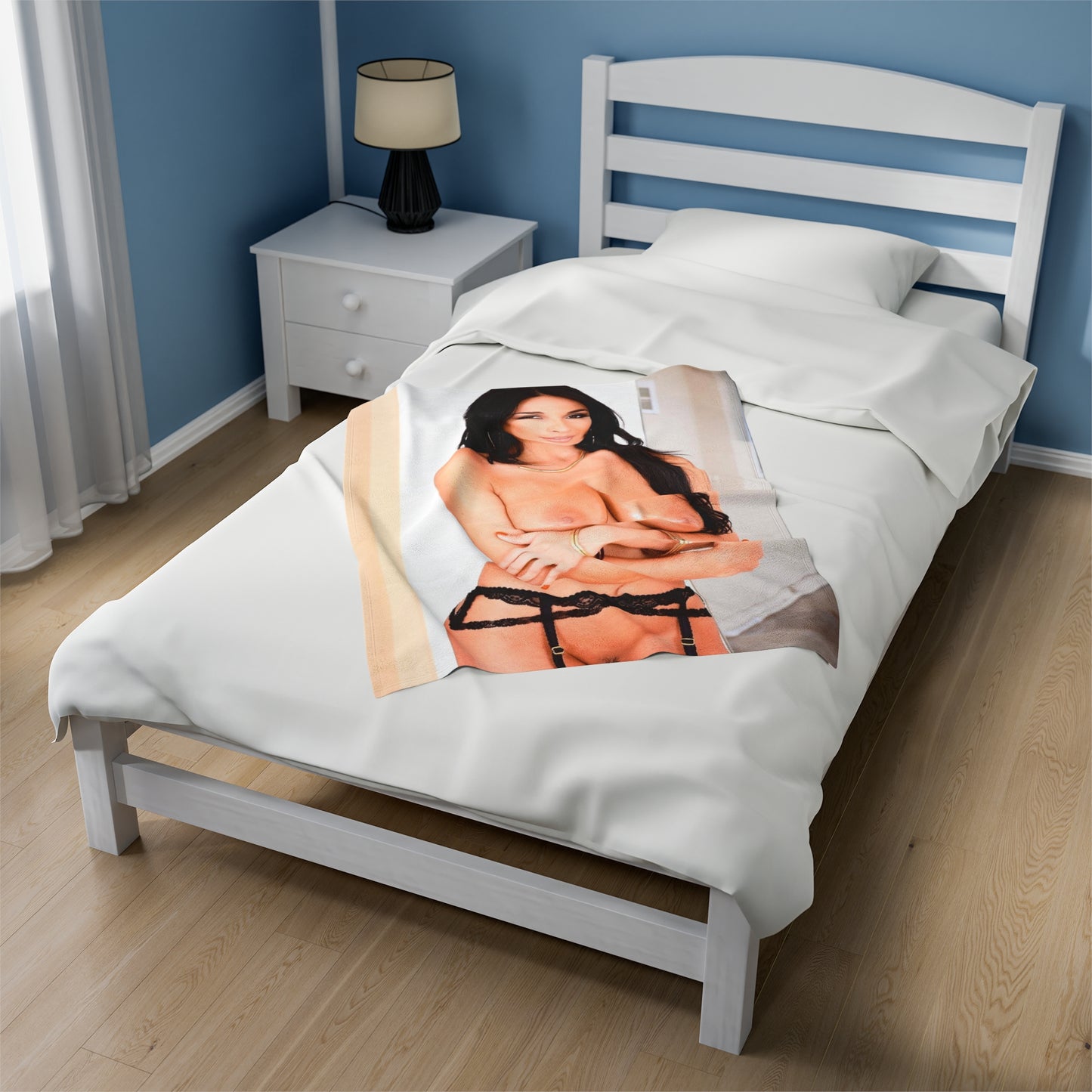 Velveteen Plush Blanket Anissa Kate Nude
