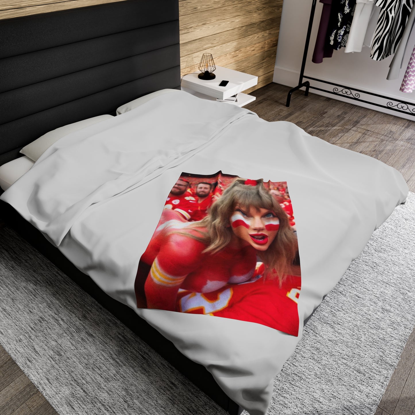 Velveteen Plush Blanket Taylor Swift AI Nudes