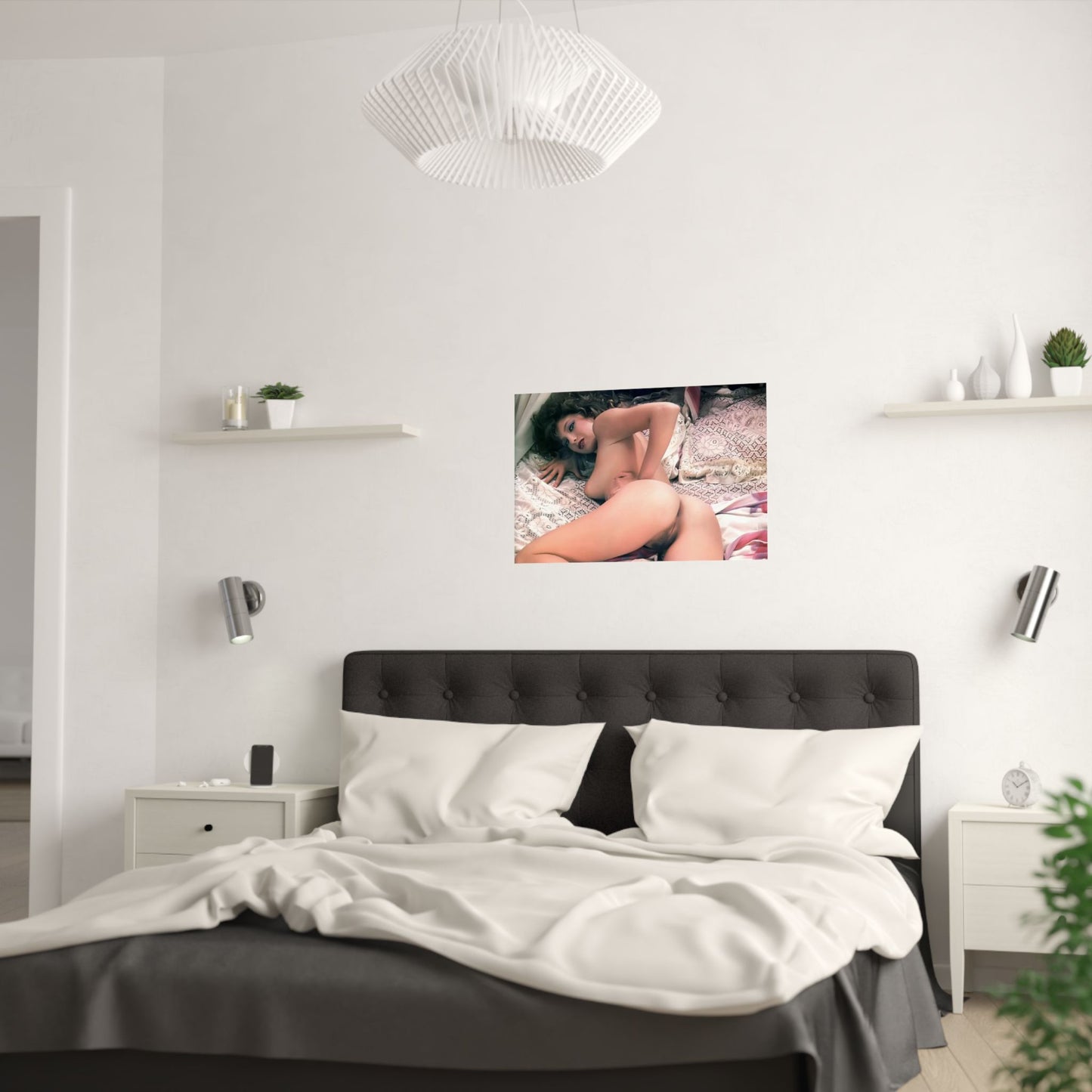 Artistic Satin Poster - Sensual Vintage Photography Print