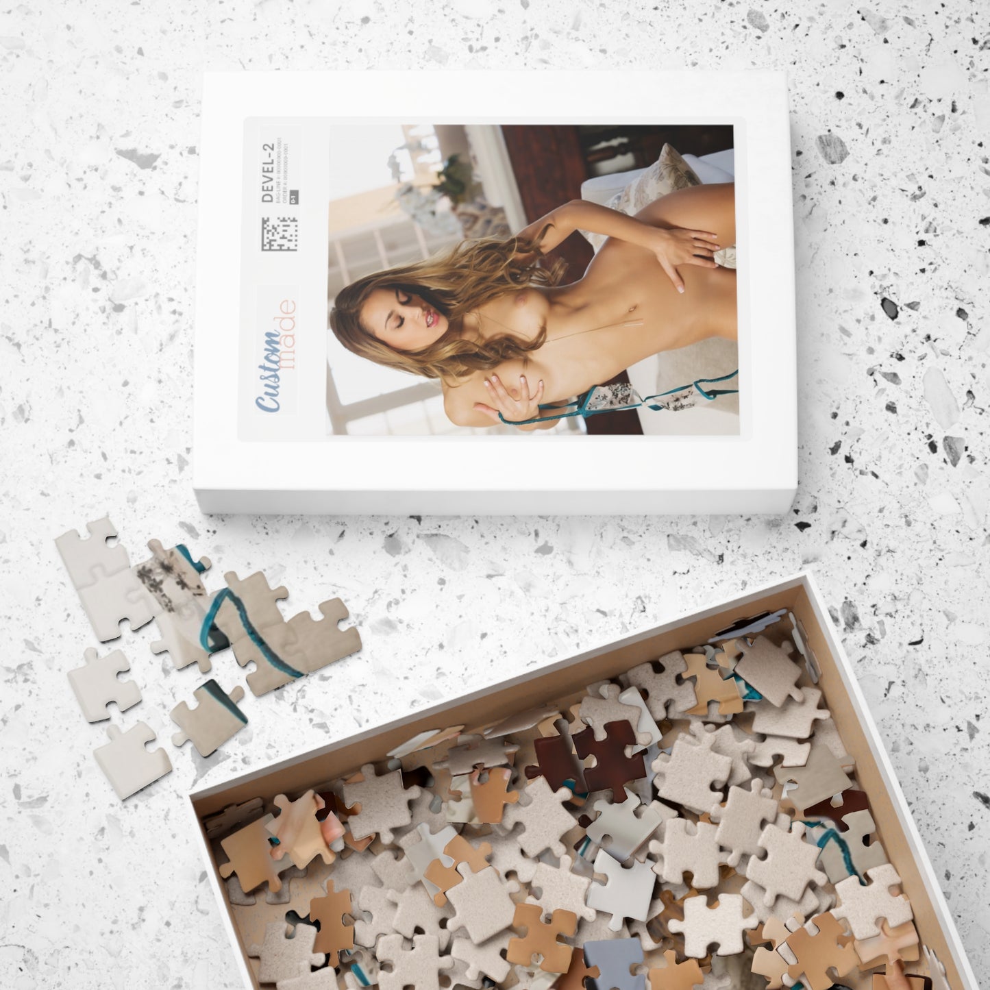 Puzzle (110, 252, 500, 1014-piece) Pet 2017 Uma Jolie Nude 2