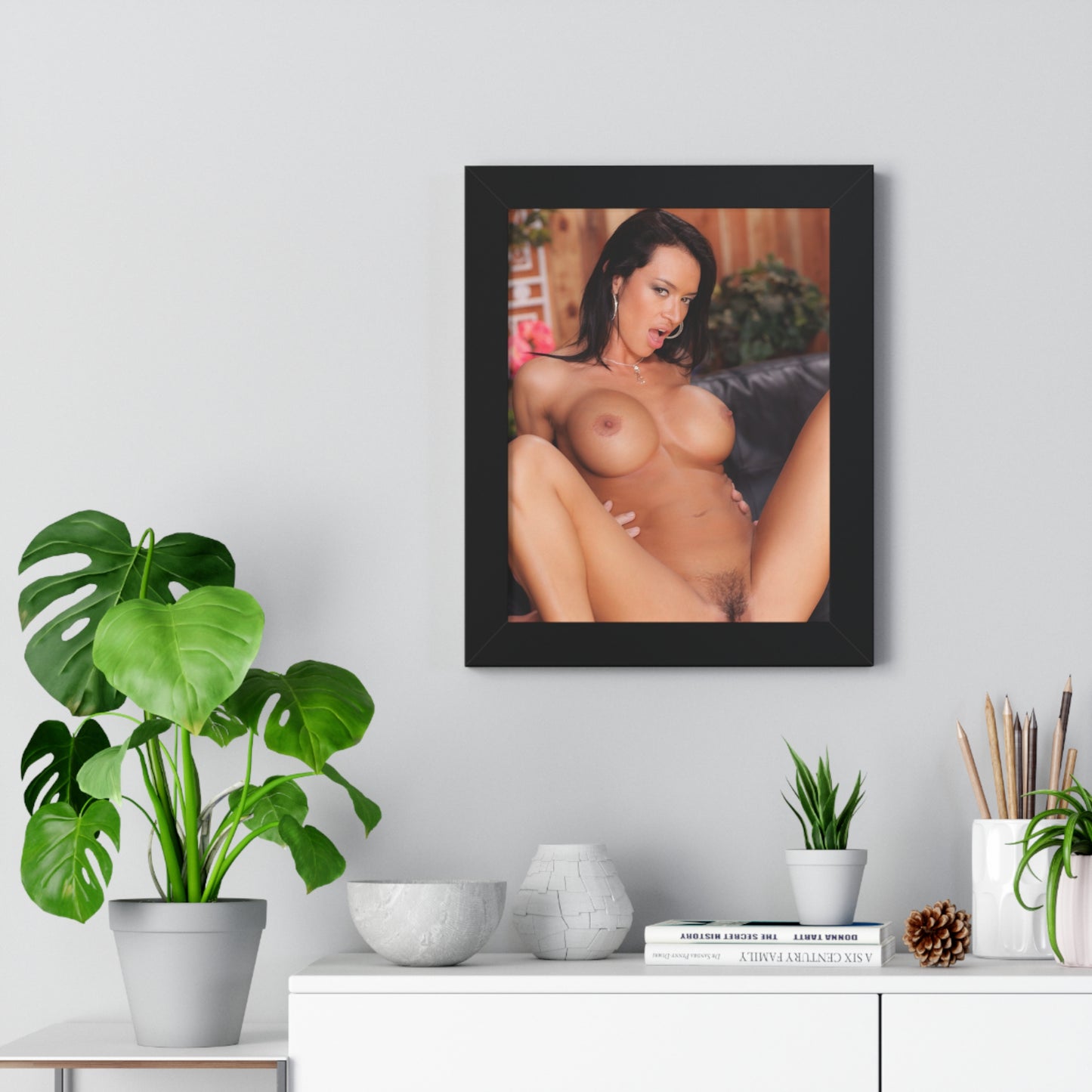 Framed Vertical Poster Penthouse Pet April 2011 Franceska Jaimes