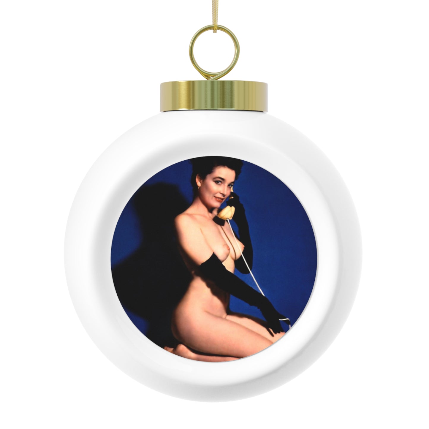 Christmas Ball Ornament Playboy Playmate June 1954 Margie Harrison