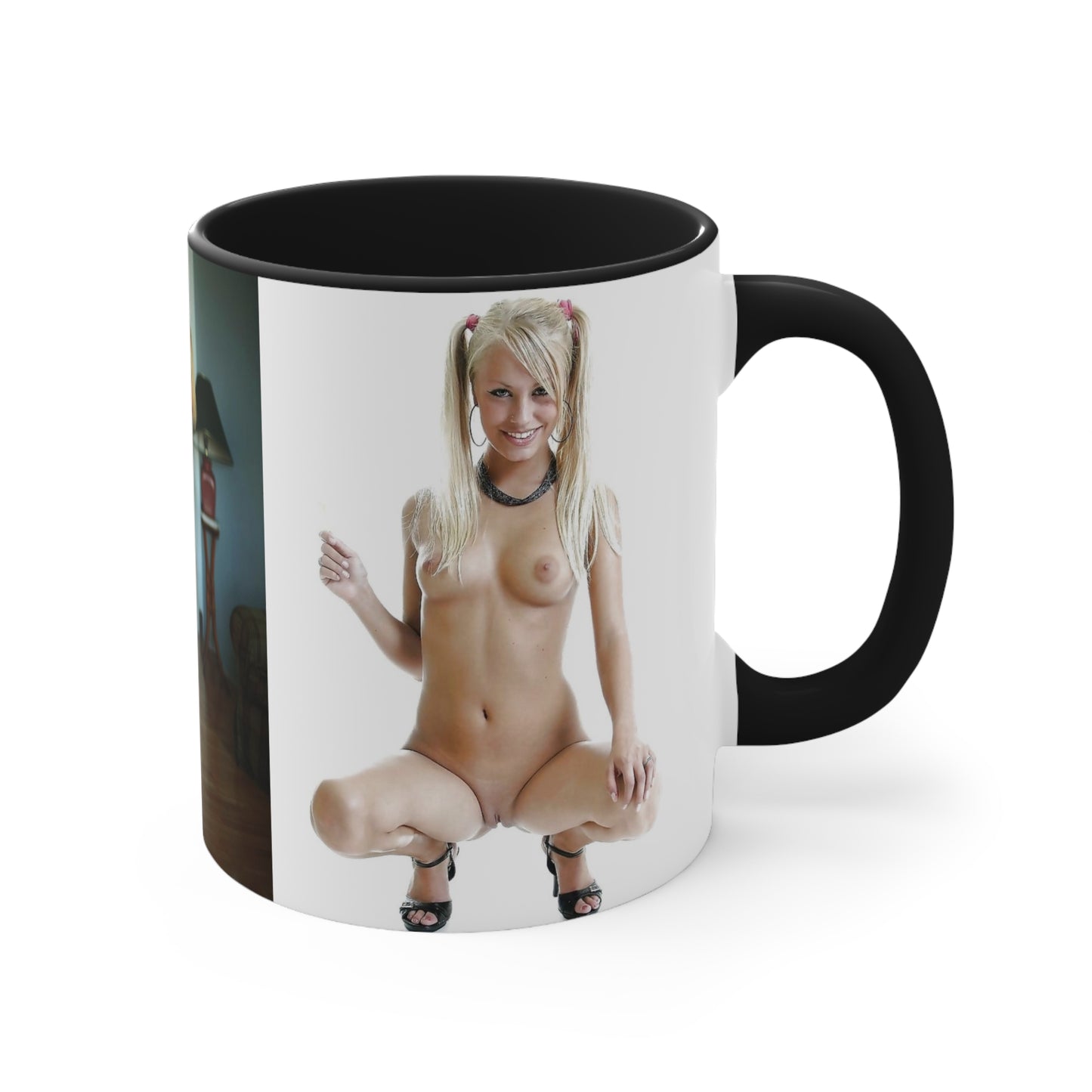 Accent Coffee Mug, 11oz Nude Pigtails