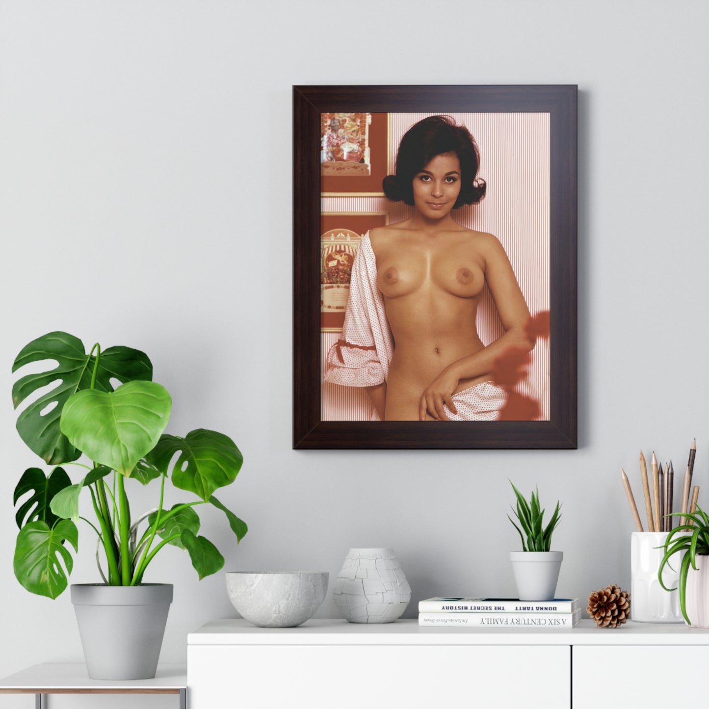 Framed Vertical Poster Playboy Playmate March 1965 Jennifer Jackson