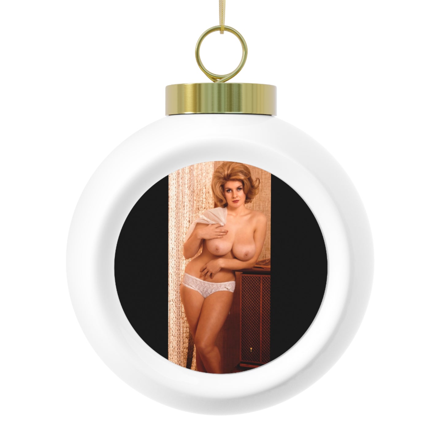 Christmas Ball Ornament Playboy Playmate October 1964 Rosemarie Hillcrest