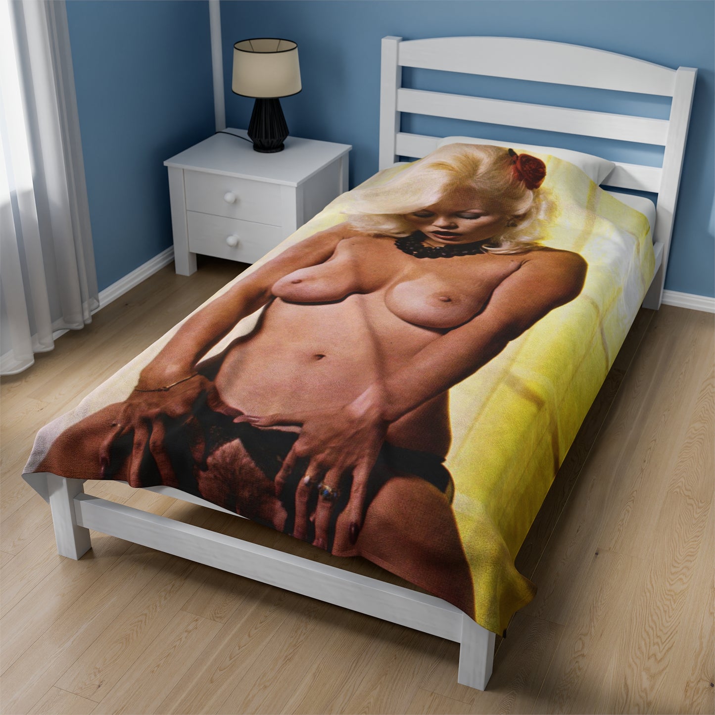 Velveteen Plush Blanket Porn Star Seka Nude