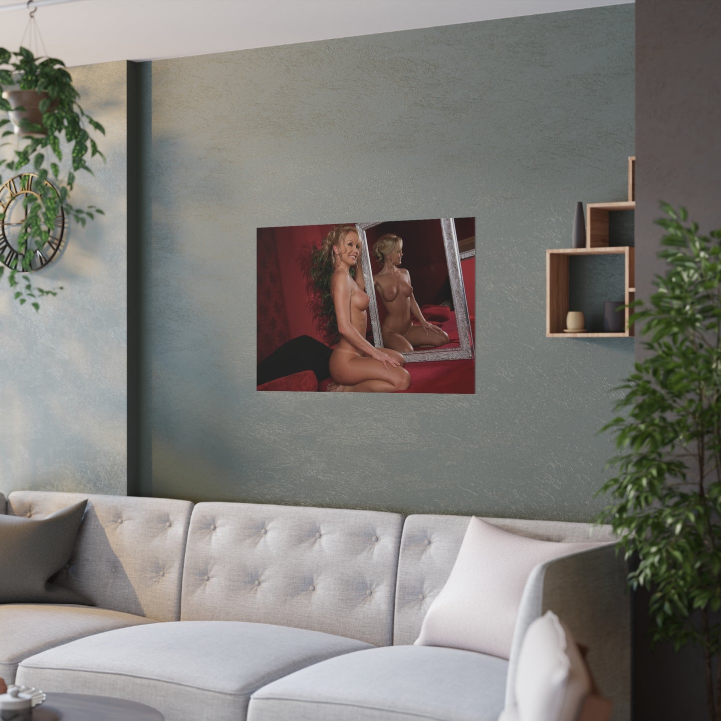 Satin Posters (210gsm) Retro Adult Star Sylvia Saint Nude