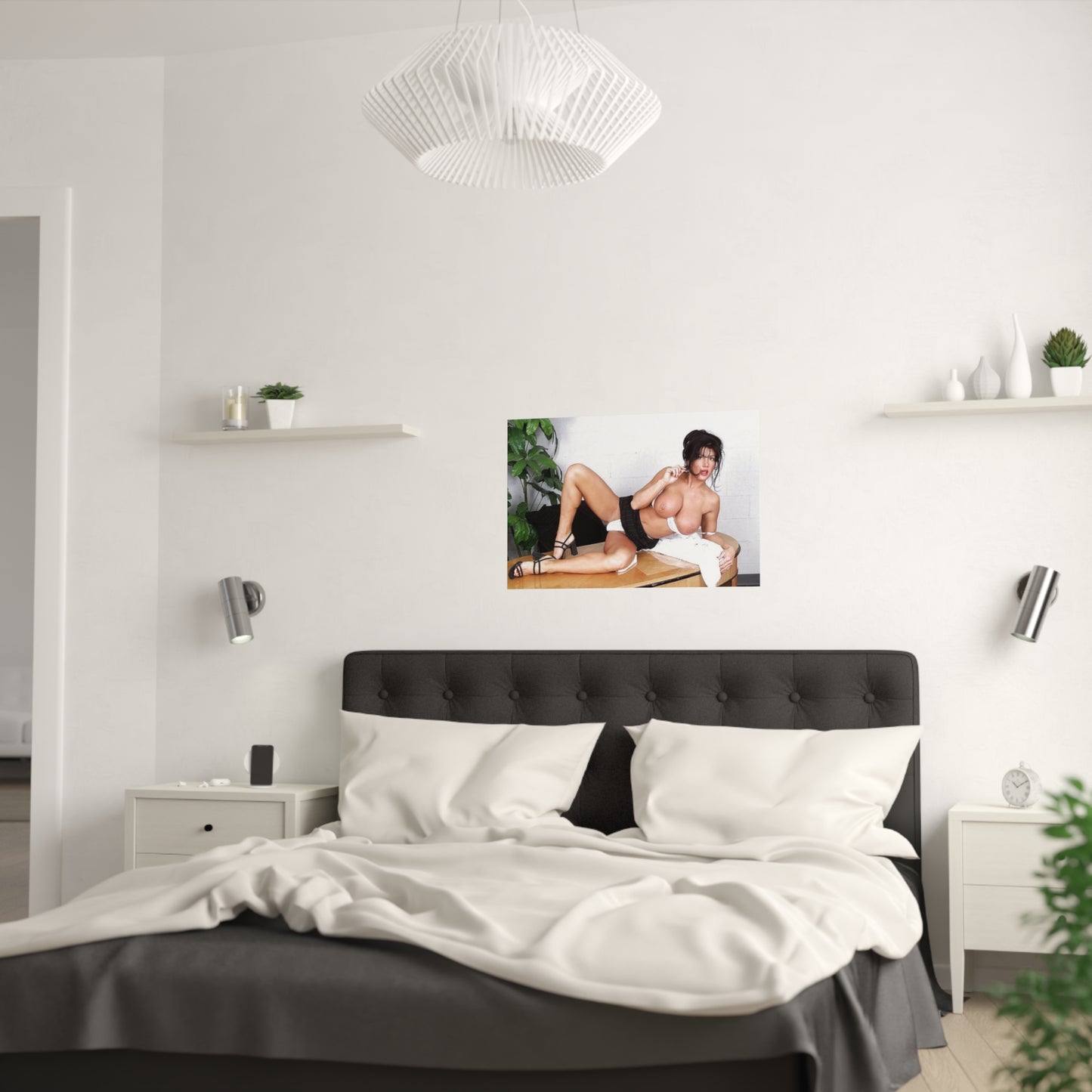 Satin Posters (210gsm) Retro Pornstar Holly Body Nude