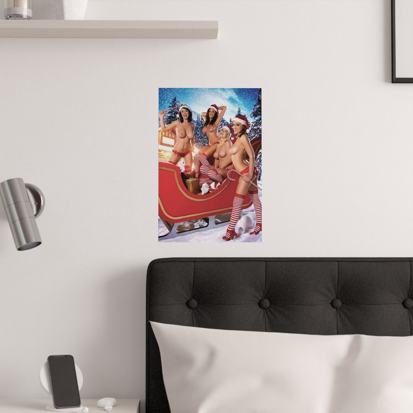 Satin Posters (210gsm) Pornstars Nude Christmas