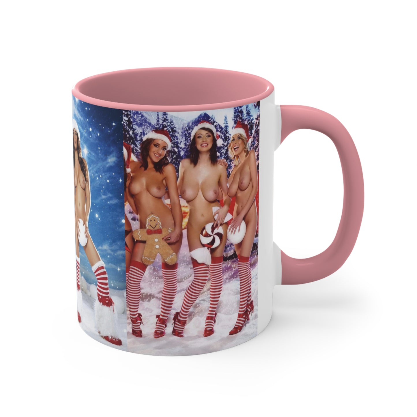 Accent Coffee Mug, 11oz Nude Christmas Pornstars