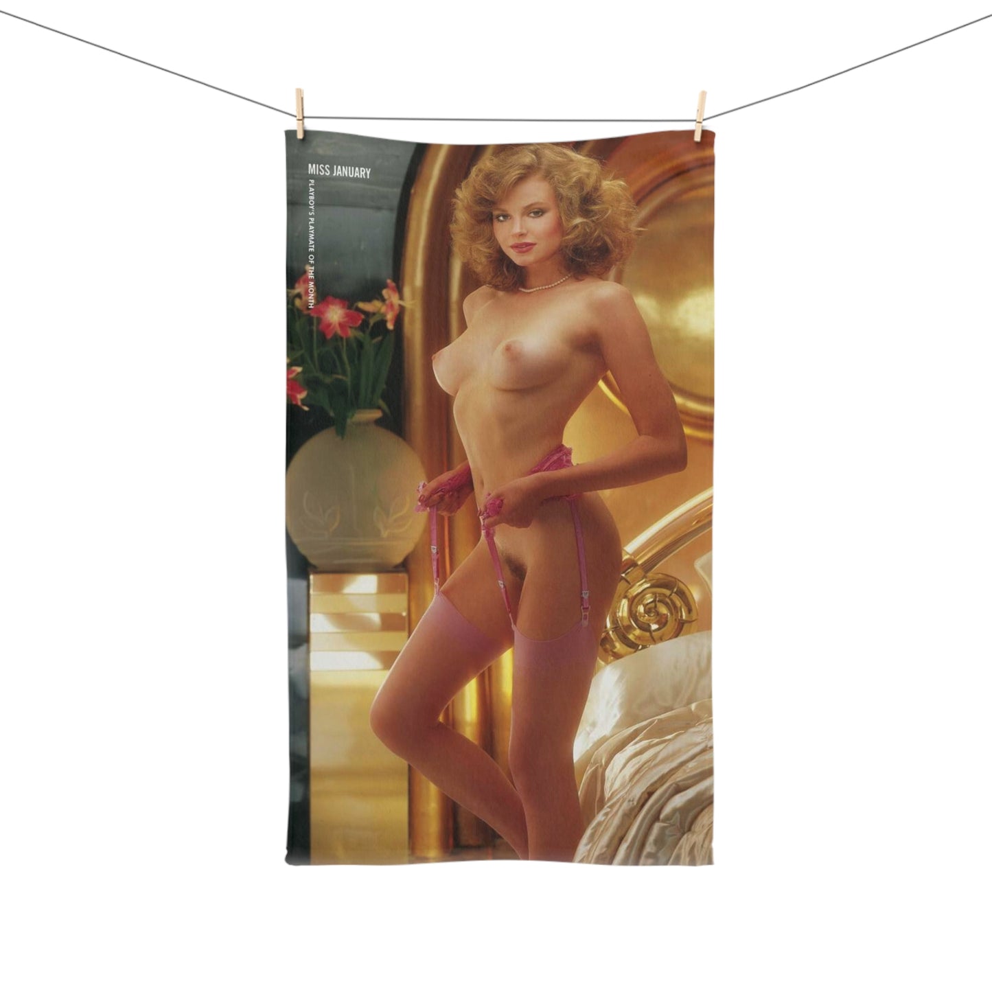 Hand Towel Playboy Playmate January 1985